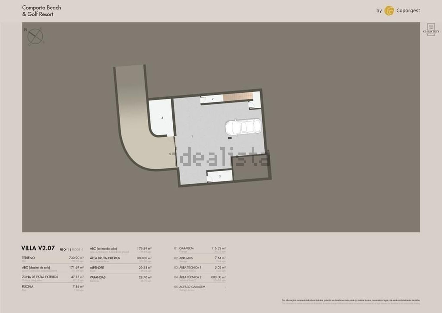 小楼房或别墅出售在Tróia - 平面图