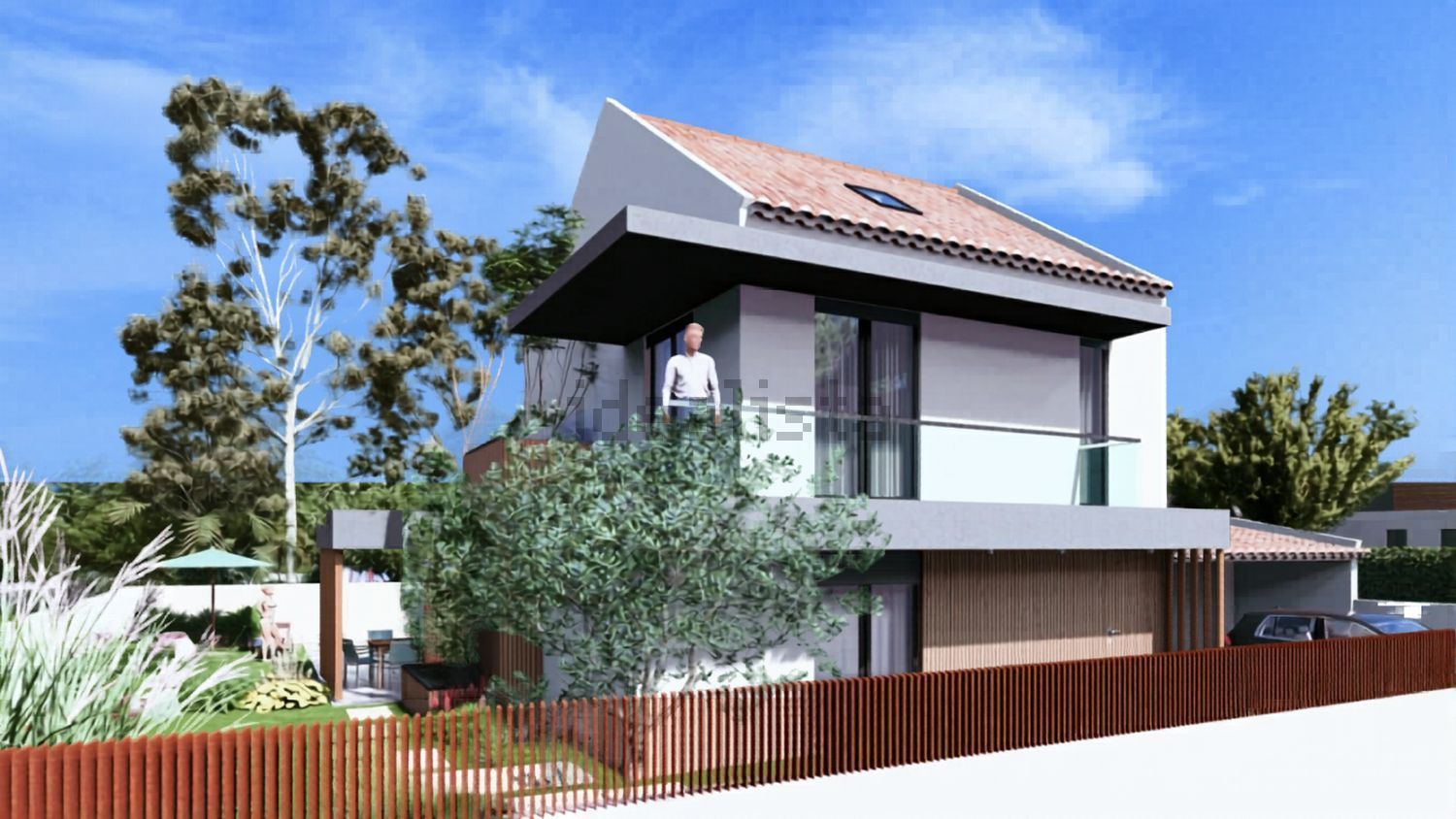 小楼房或独栋别墅出售在Rua Central - 外立面