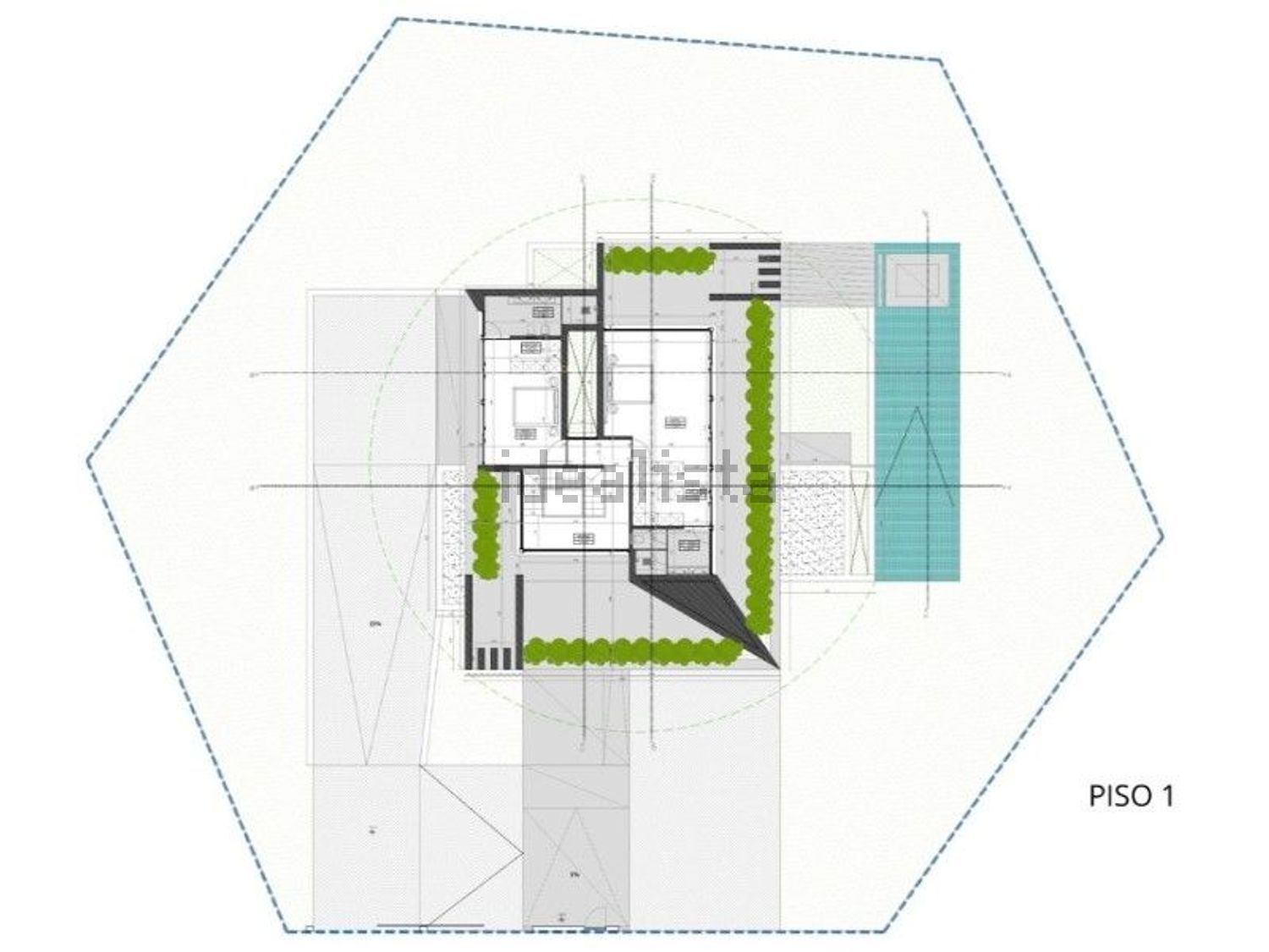 小楼房或独栋别墅出售在Herdade da Aroeira - 平面图