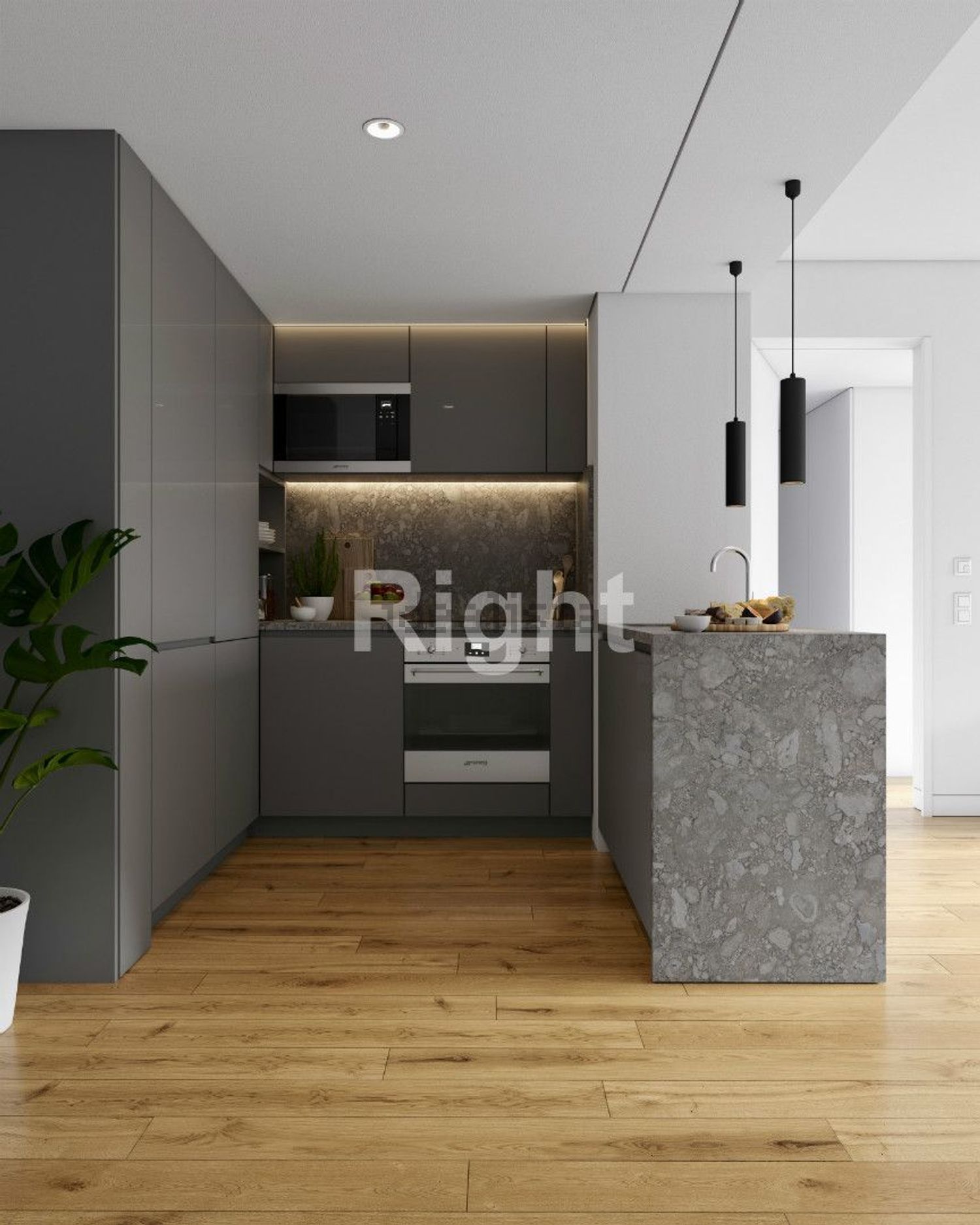 公寓 t2出售在Avenida Infante Santo, 34 - 厨房