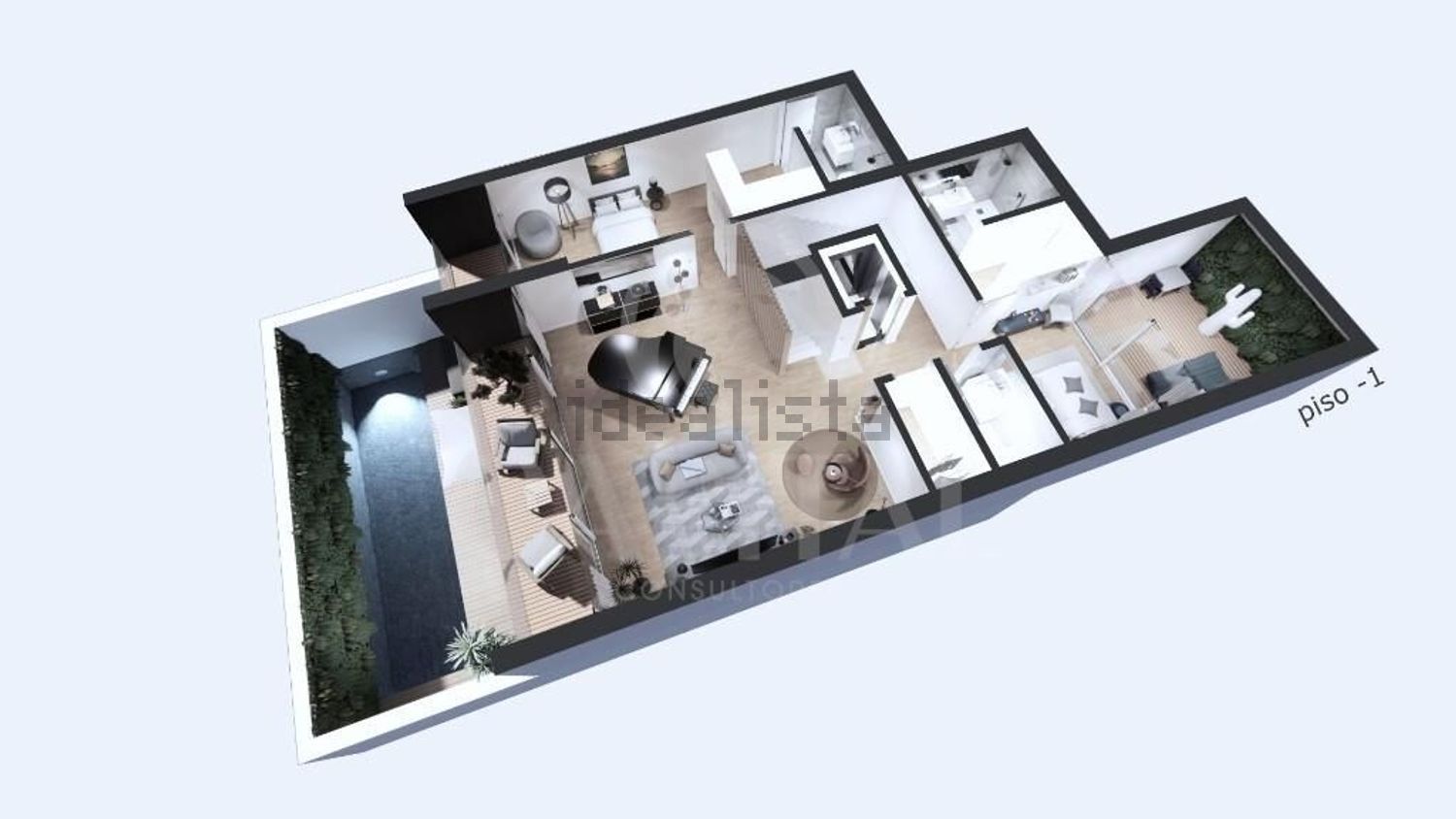 小楼房或独栋别墅出售在Rua da Calheta - 平面图