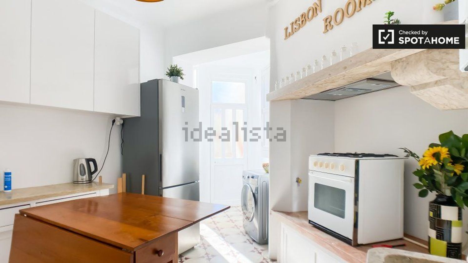 出租房间在Rua Leite de Vasconcelos - 厨房