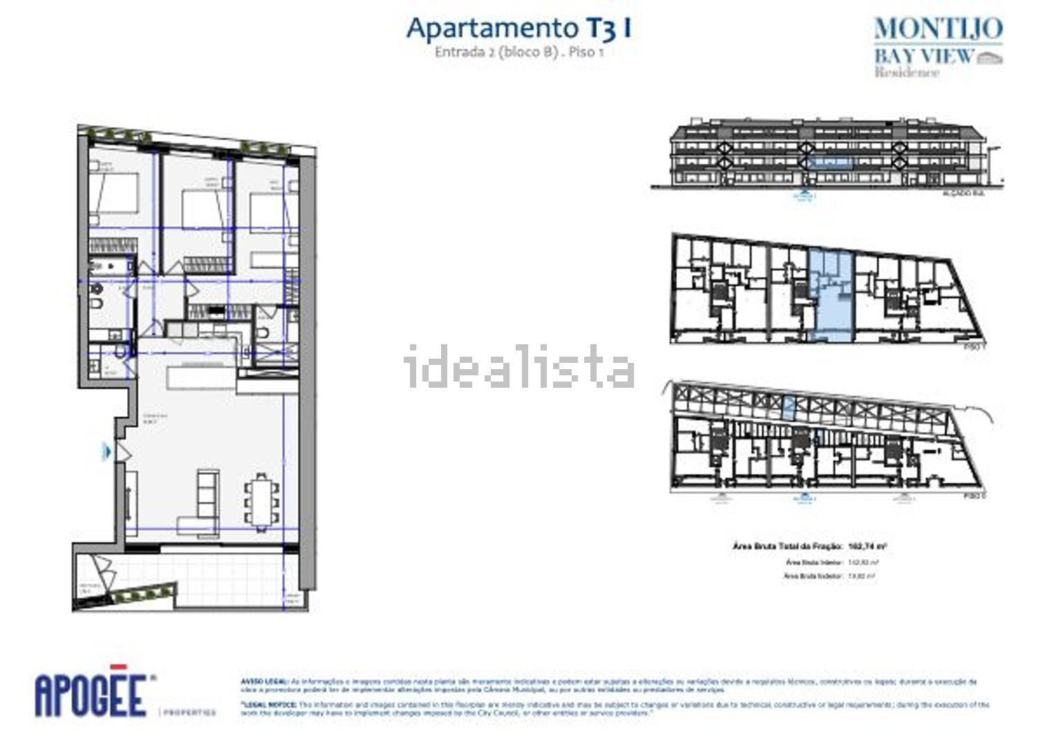 公寓 t3出售在Rua António Semedo, 1 - 平面图