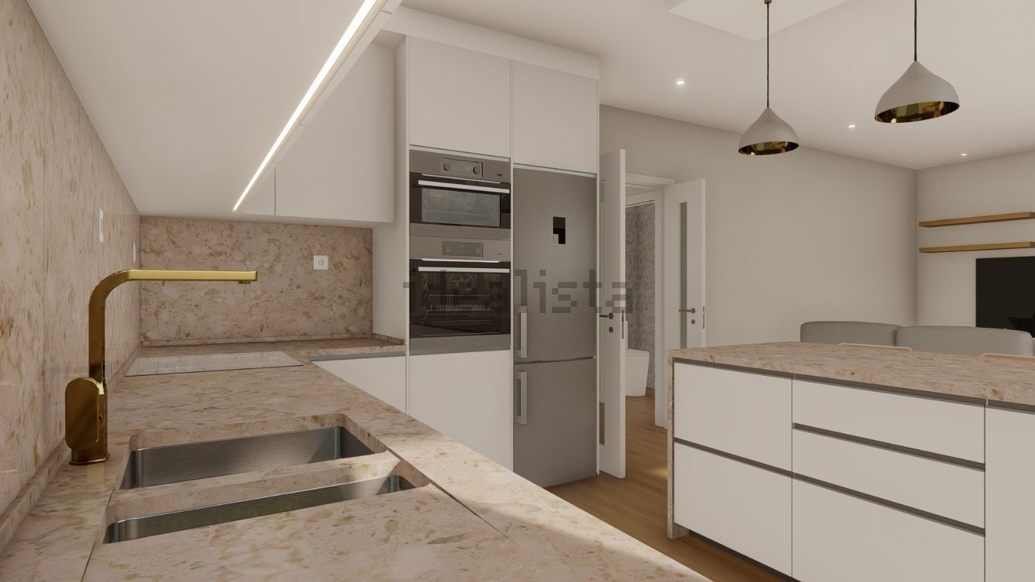 公寓 t2出售在Avenida José Antunes, 14 - 厨房