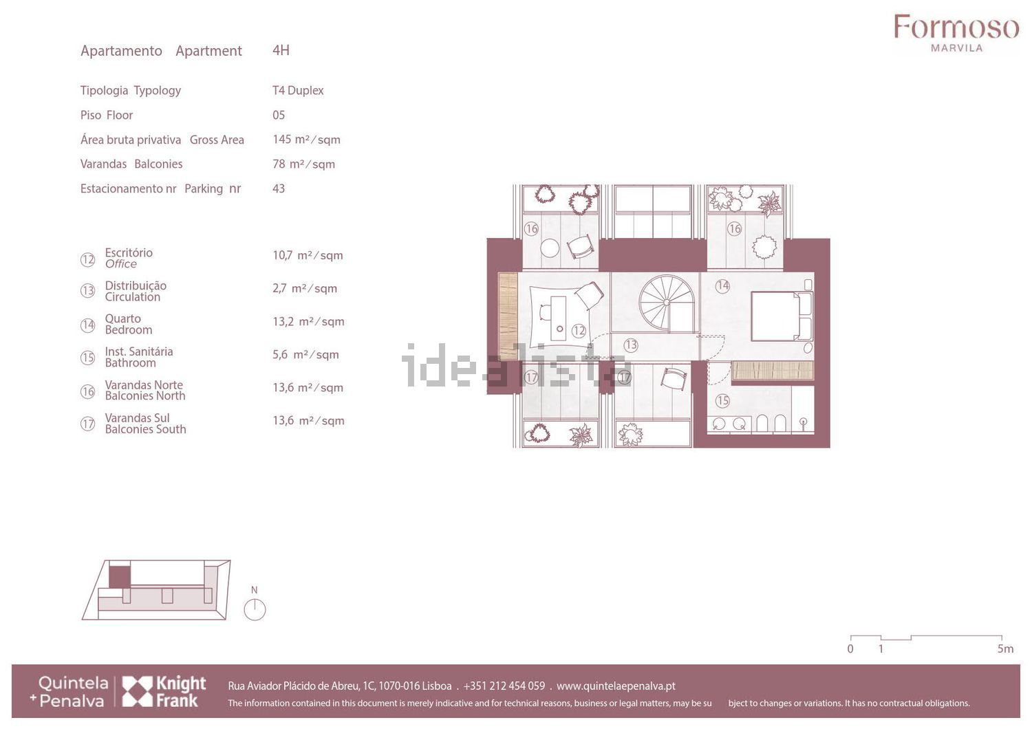 复式公寓出售在Marvila - 平面图