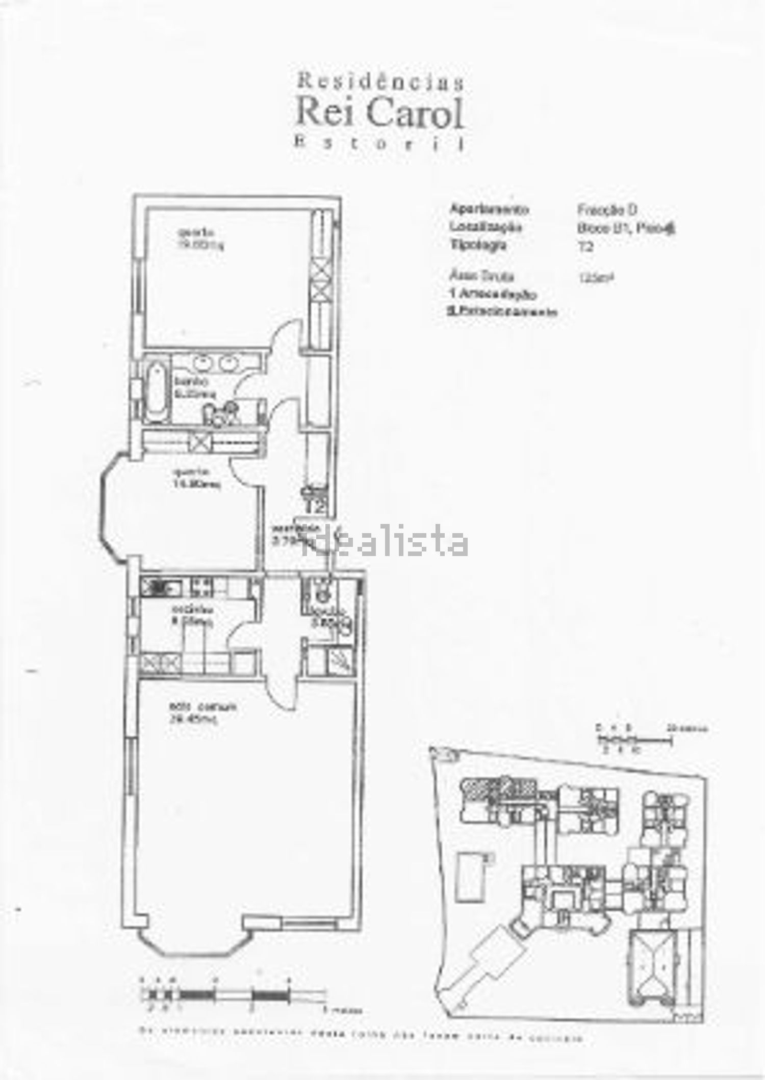 出租公寓 t4在Rua Alentejo - 平面图