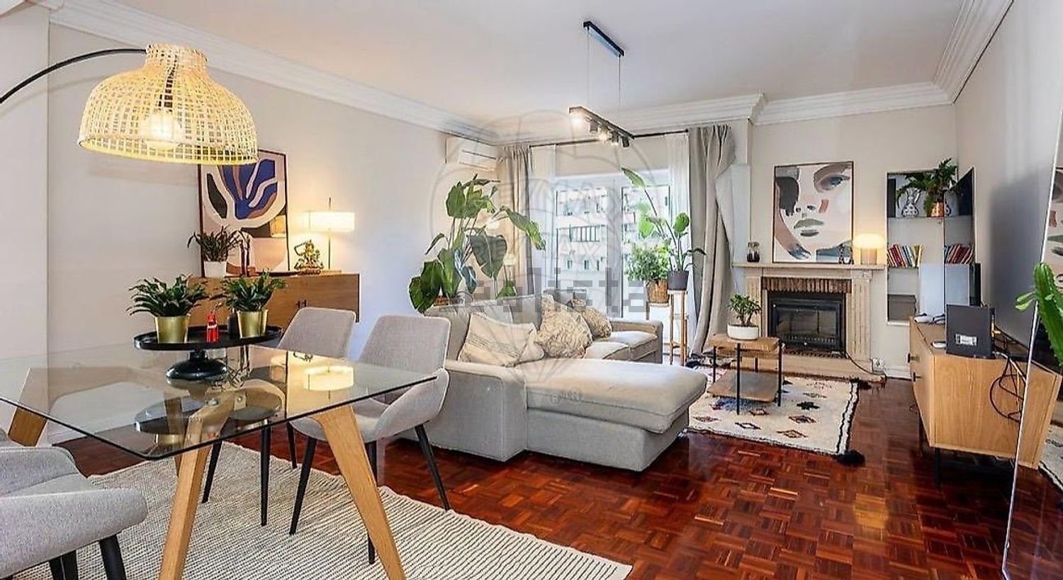 出租公寓 t3在Rua Cidade de Rabat - 客厅