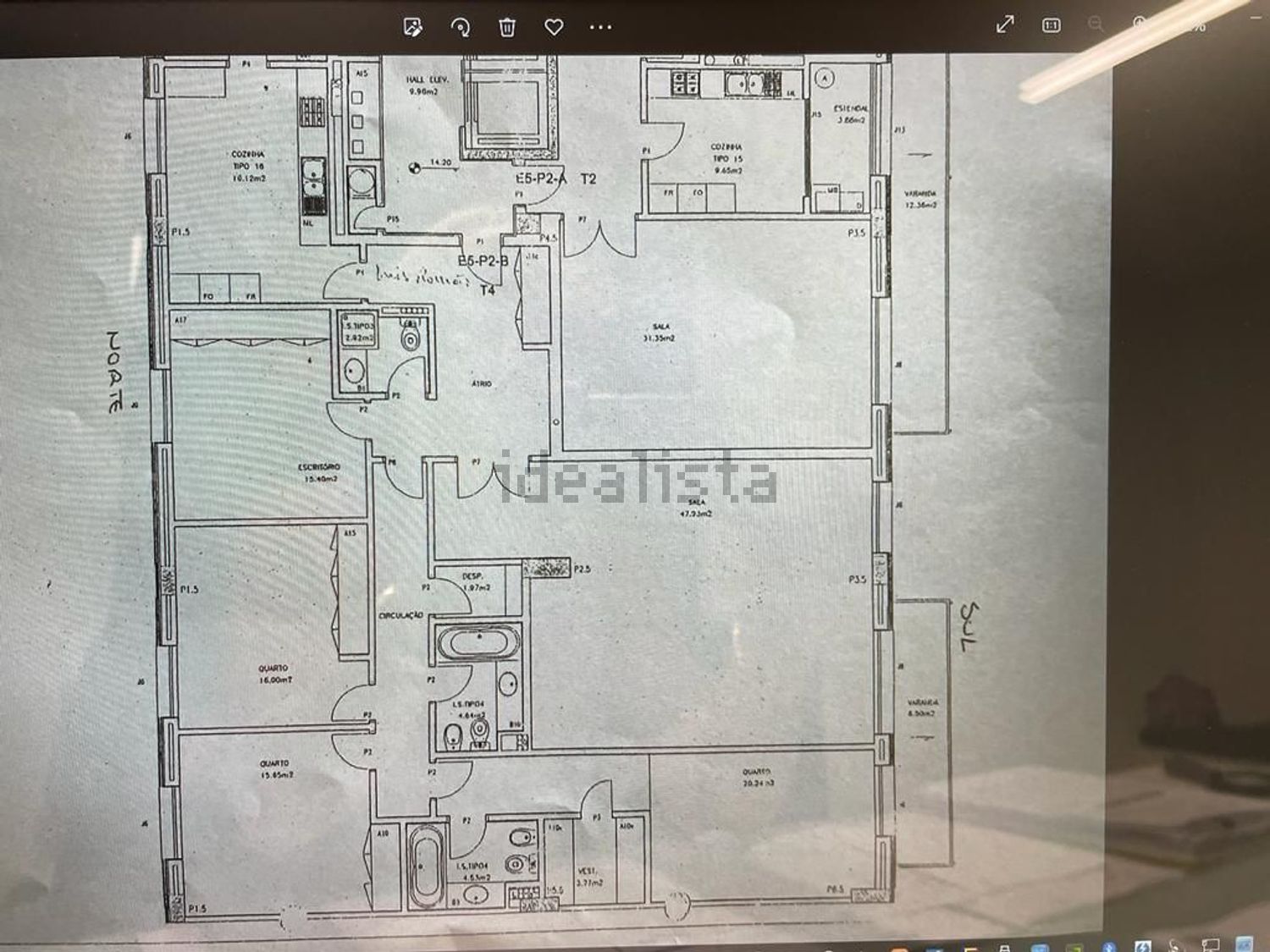 公寓 t4出售在Rua da Nau Catrineta, 1 - 平面图