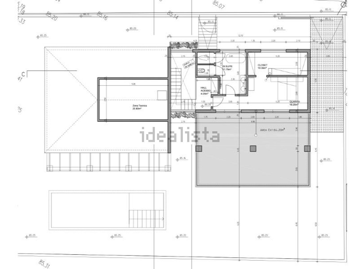 小楼房或独栋别墅出售在Rua das Galeotas, 14 - 平面图