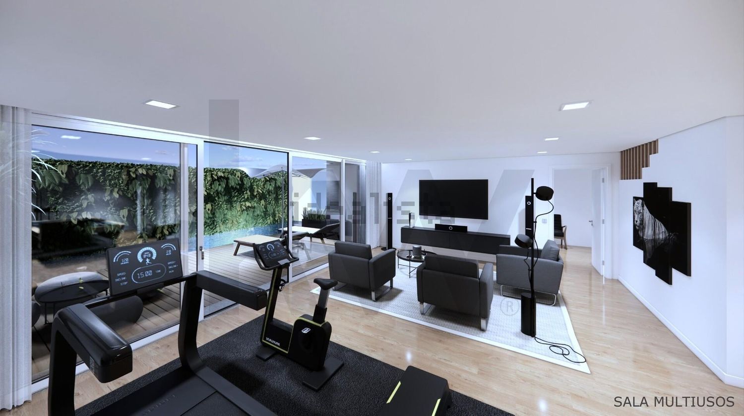 小楼房或别墅出售在Centro - 客厅