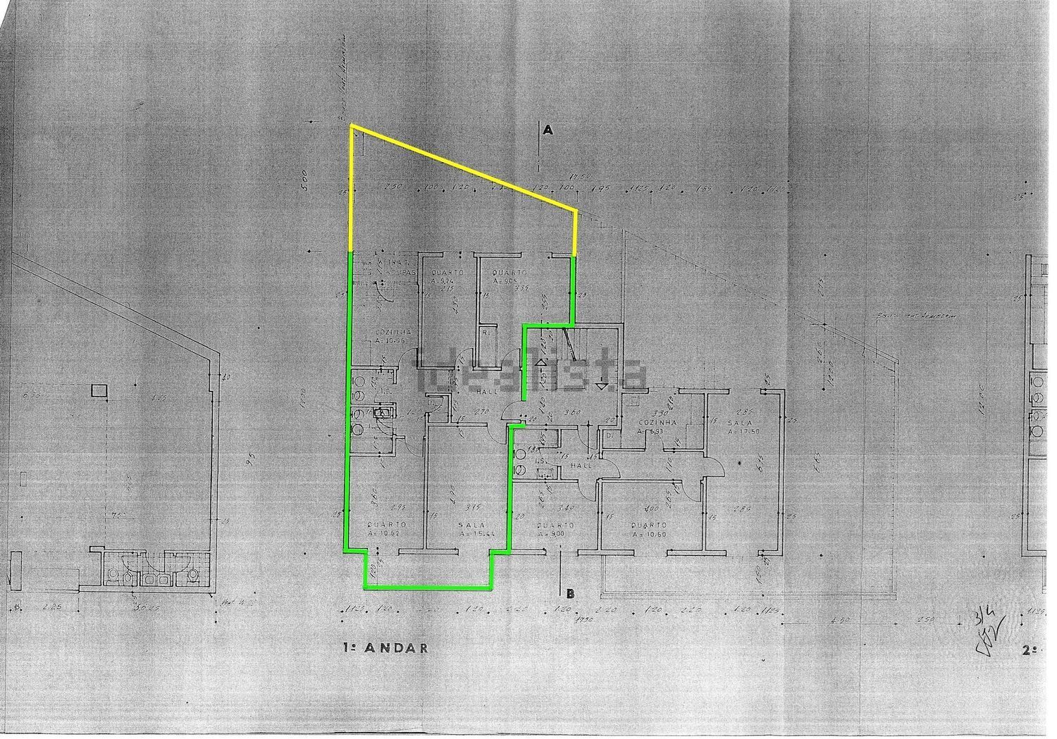 公寓 t2出售在Rua Aura Abranches - 平面图