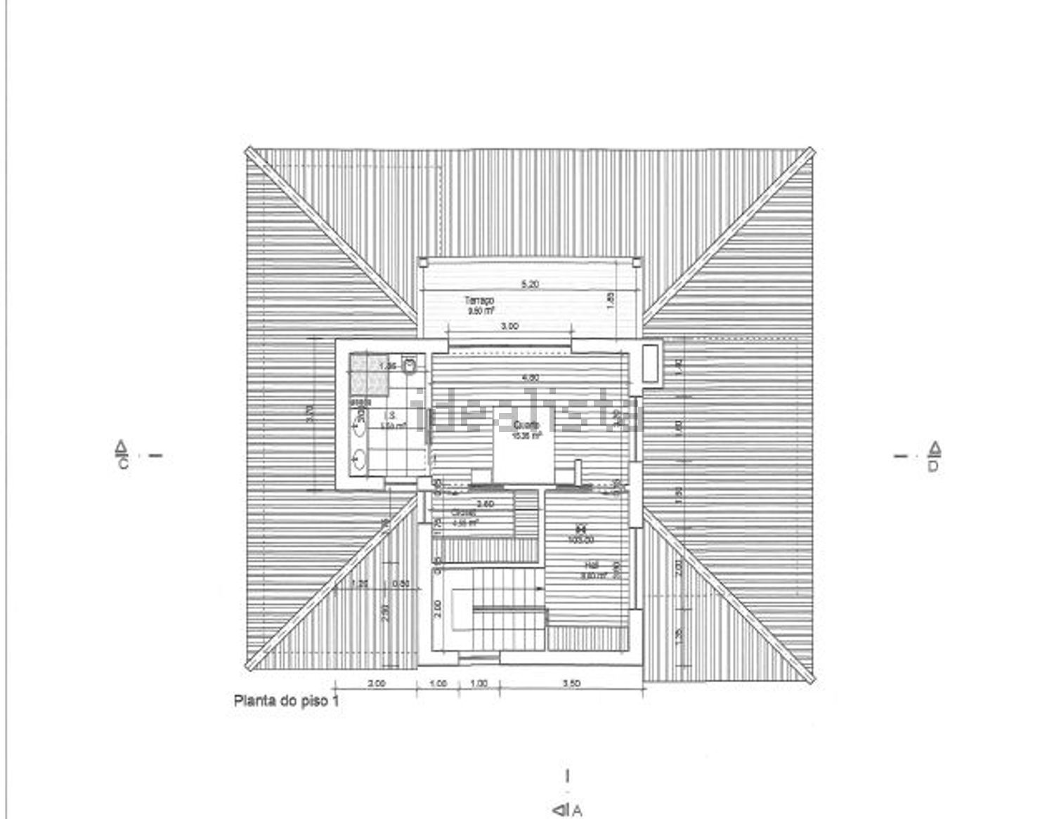 小楼房或独栋别墅出售在Travessa do Mar - 平面图