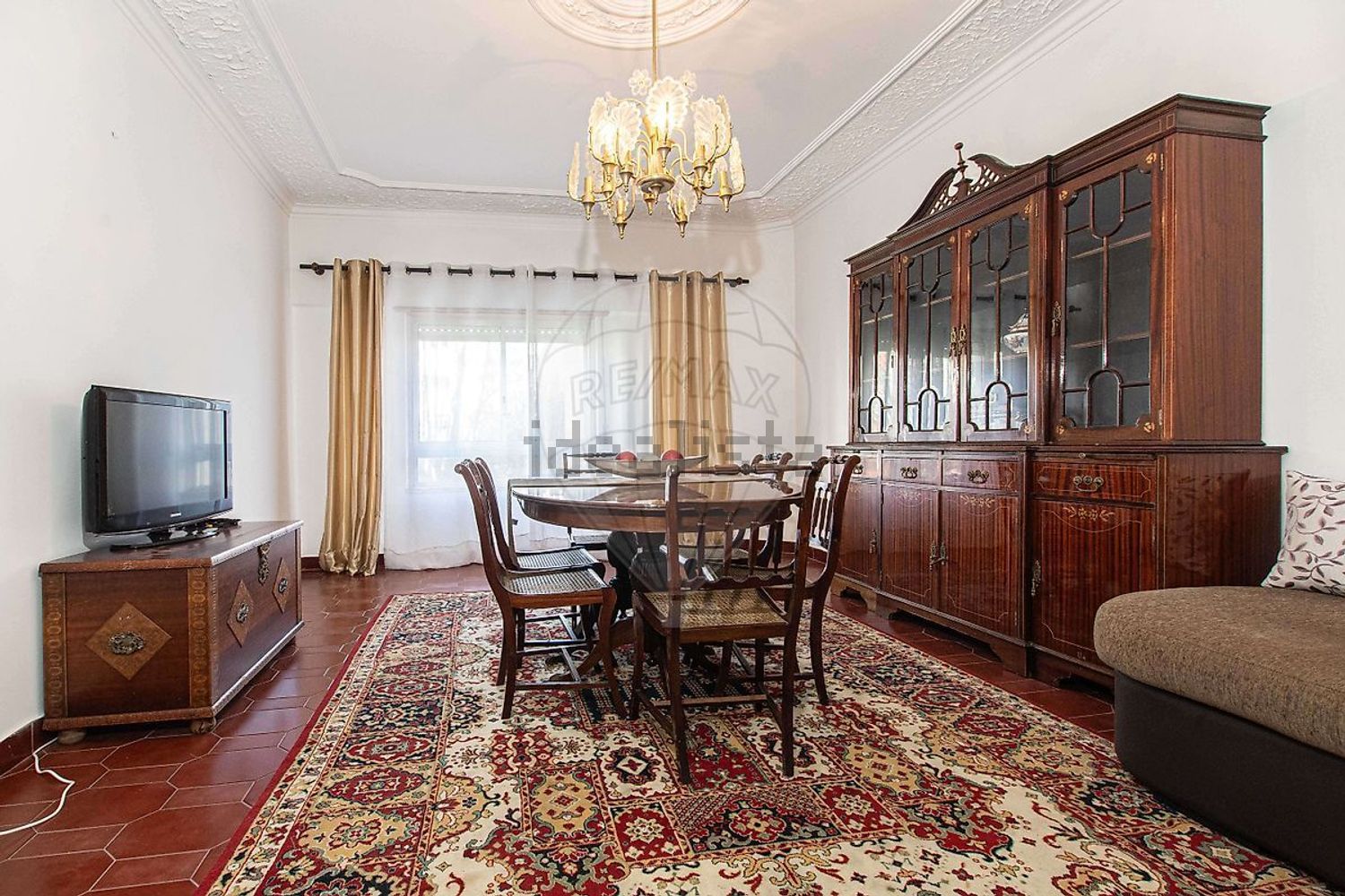 出租公寓 t3在Rua Almirante Gago Coutinho - 客厅