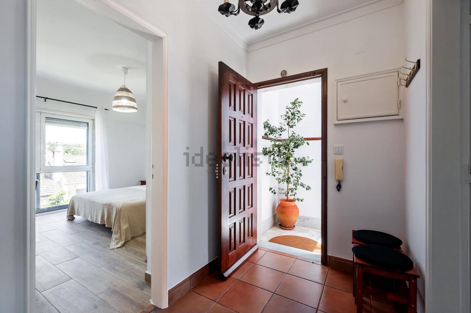 出租公寓 t2在Galiza - 卧室