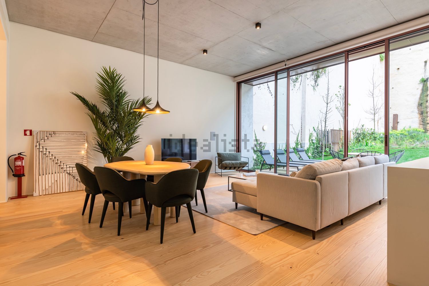 出租公寓 t2在Rua Capitão Leitão - 客厅