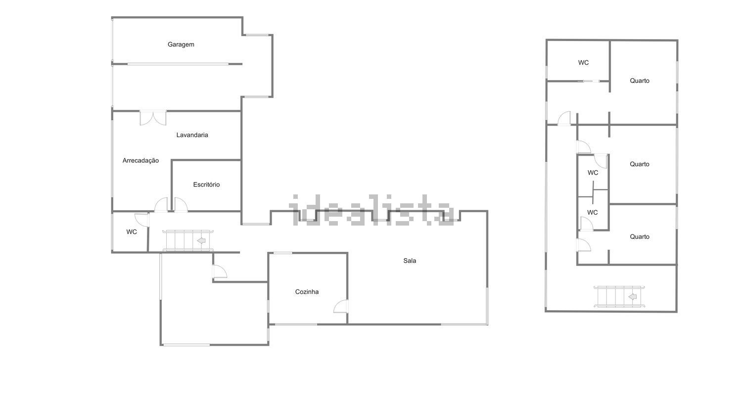 小楼房或独栋别墅出售在São João das Lampas e Terrugem - 平面图