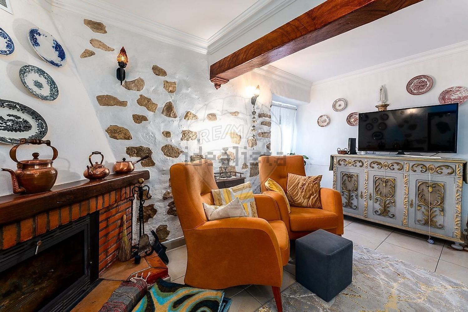 小楼房或独栋别墅出售在Carnota - 客厅