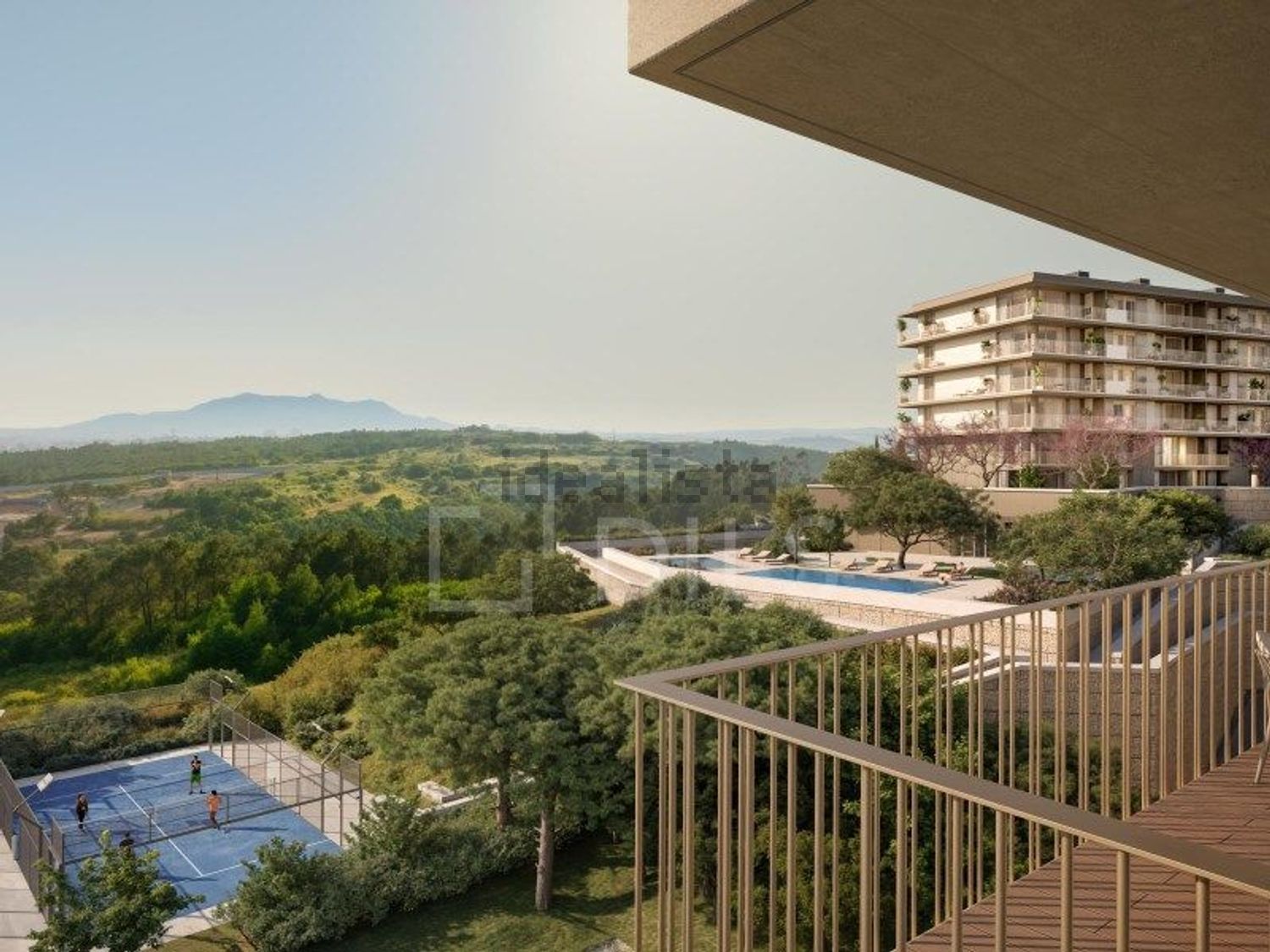 公寓 t1出售在Belas Clube Campo - 阳台