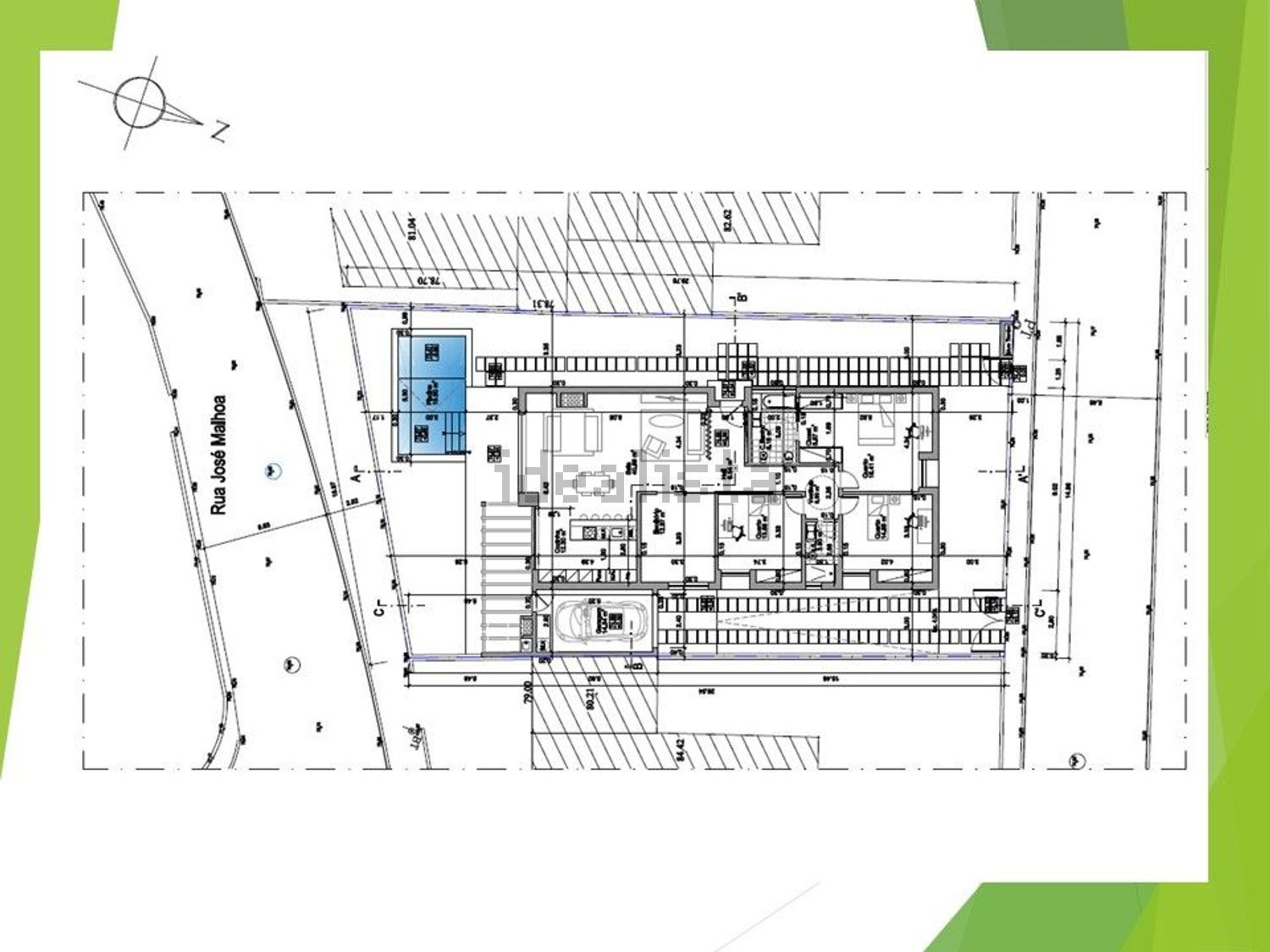 小楼房或独栋别墅出售在Rua José Malhoa, 17 - 平面图