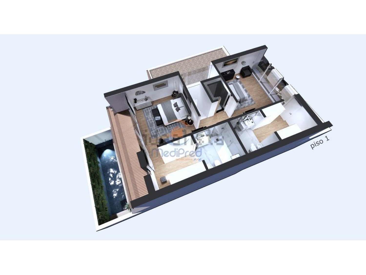 小楼房或独栋别墅出售在Centro - 平面图