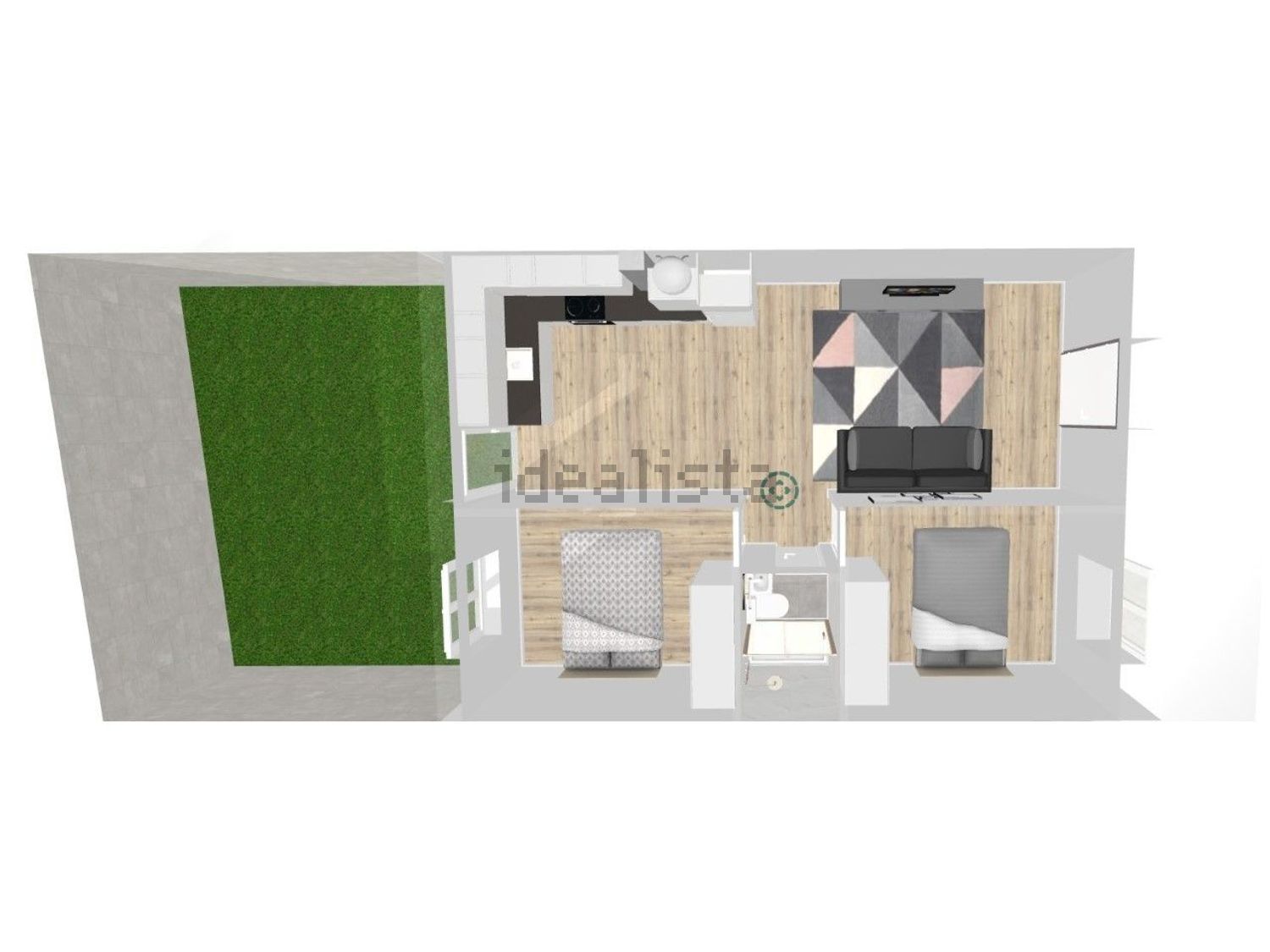 出租联排别墅在Rua Paderna - 平面图