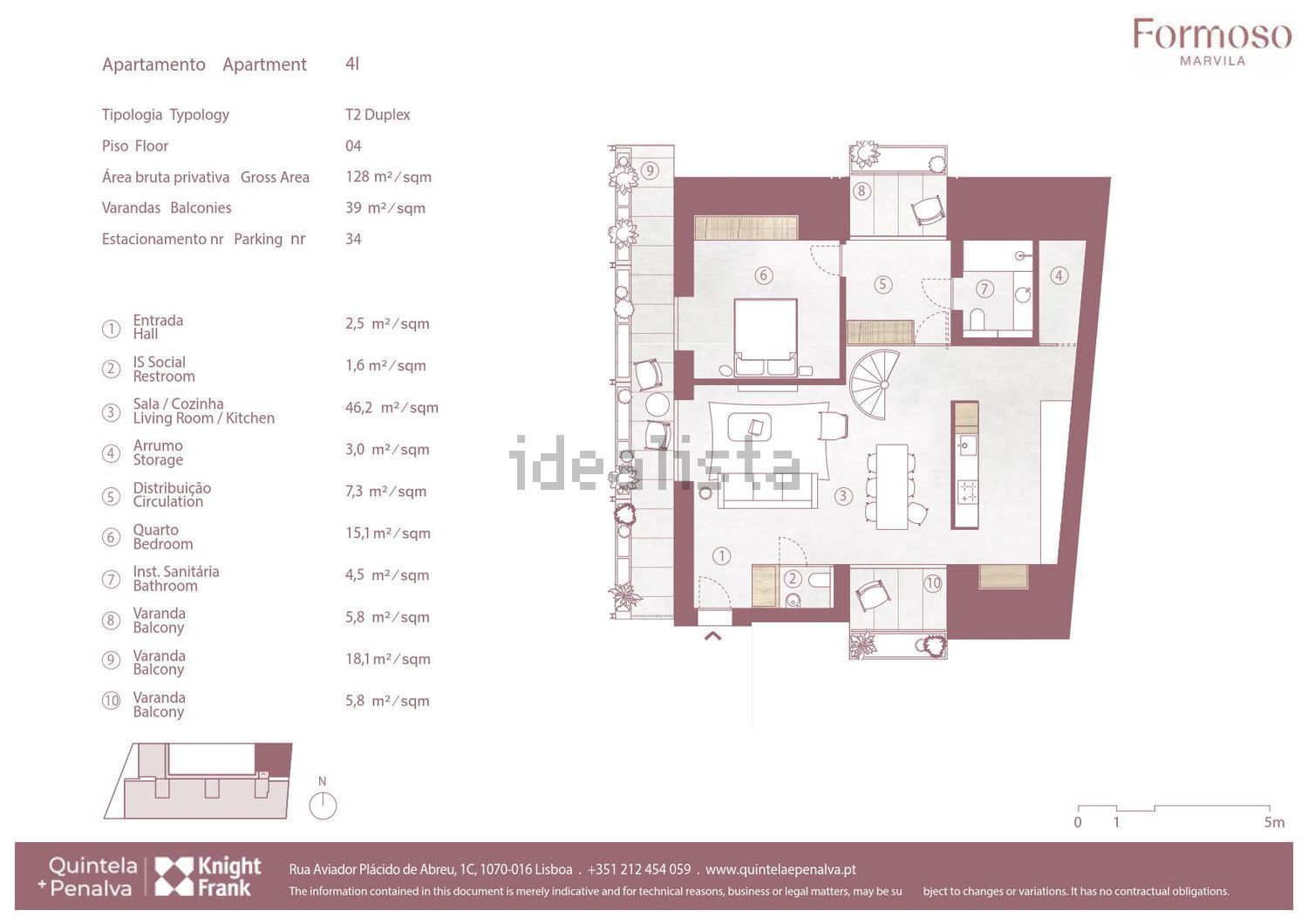 复式公寓出售在Marvila - 平面图