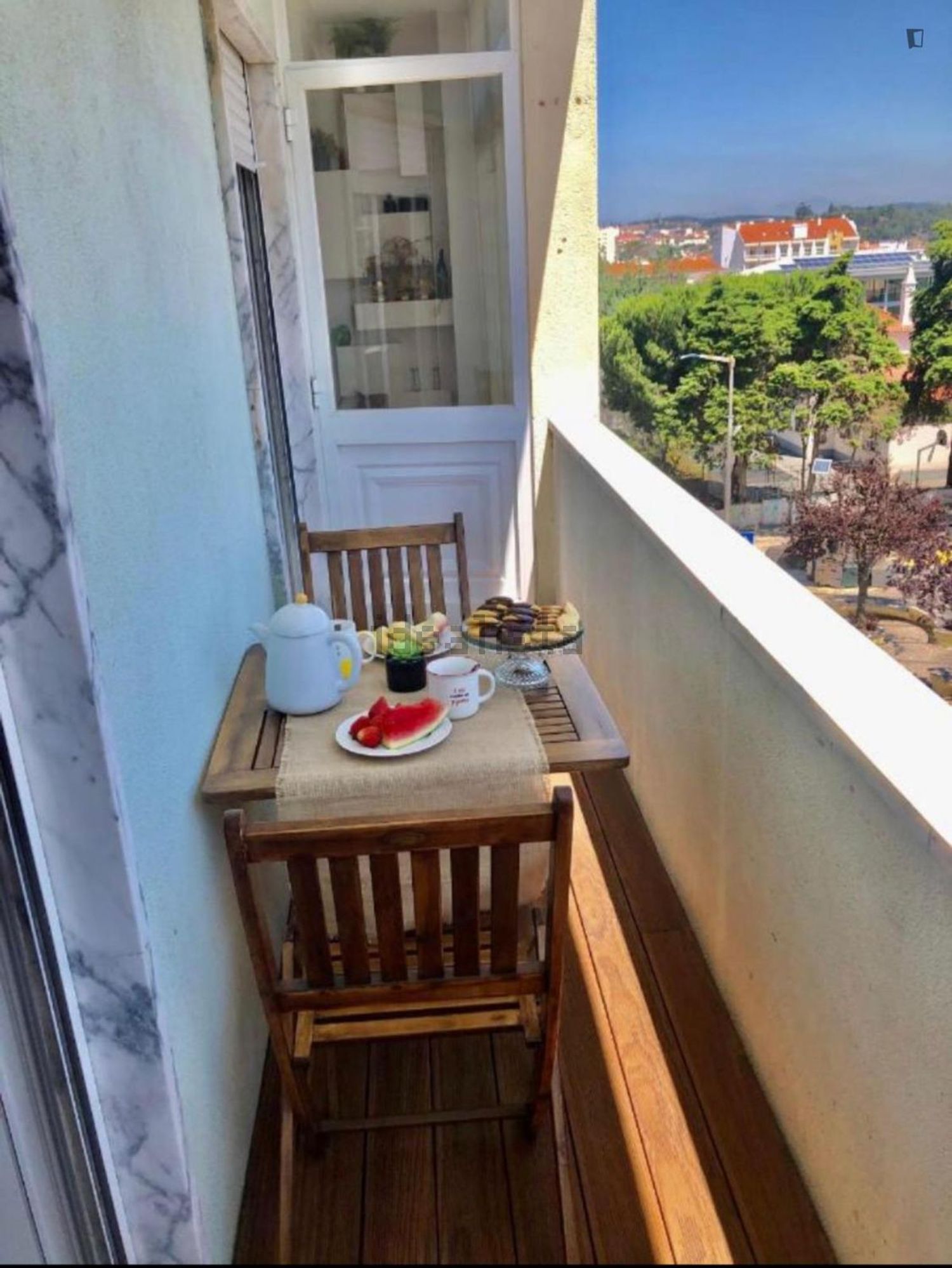 出租公寓 t1在Rua Henriques Nogueira - 阳台