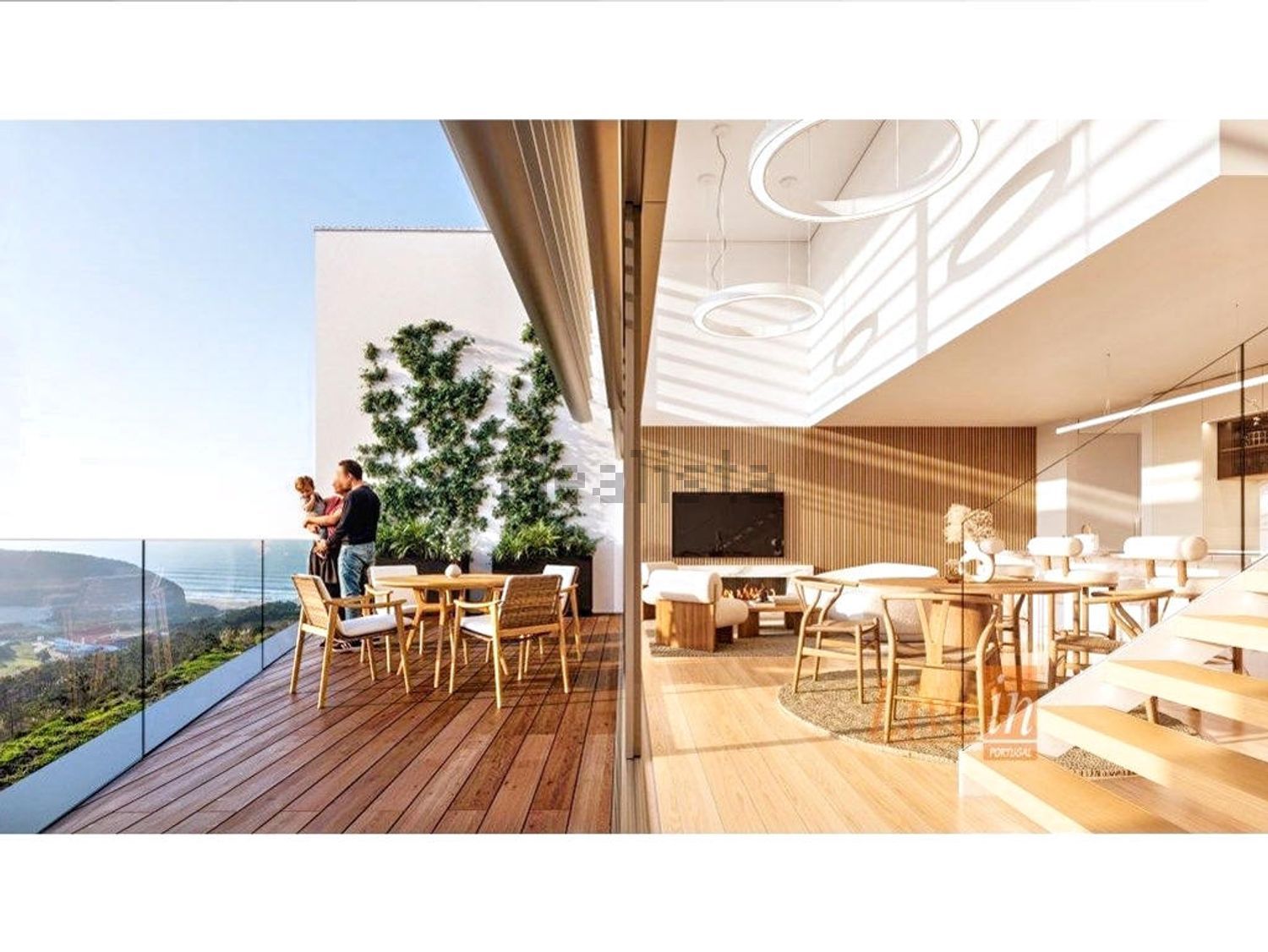 小楼房或独栋别墅出售在Carvoeira - 客厅