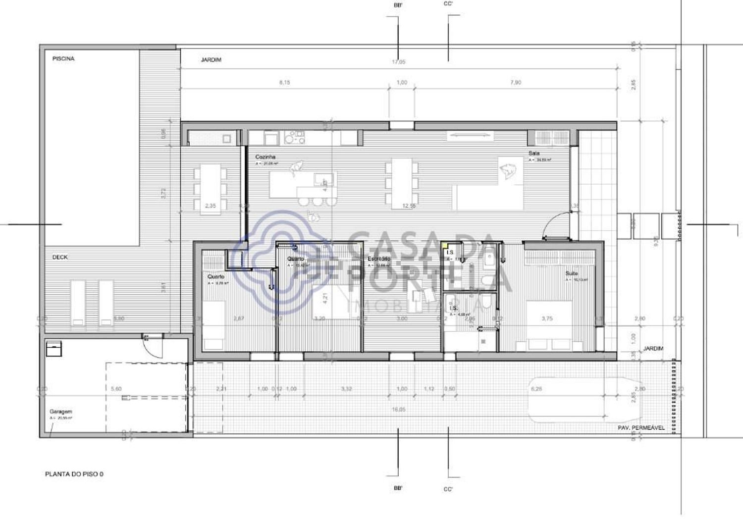 小楼房或独栋别墅出售在Centro - 平面图