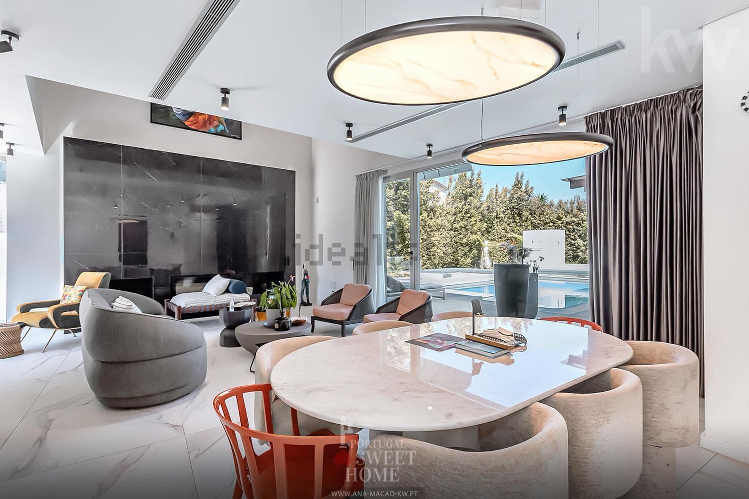 小楼房或独栋别墅出售在Beloura - Penha Longa - 客厅