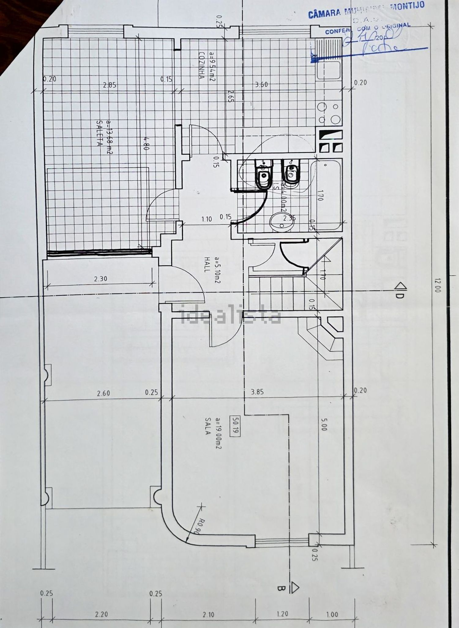 联排别墅出售在Rua do Círio dos Olhos de Água, 63 - 平面图