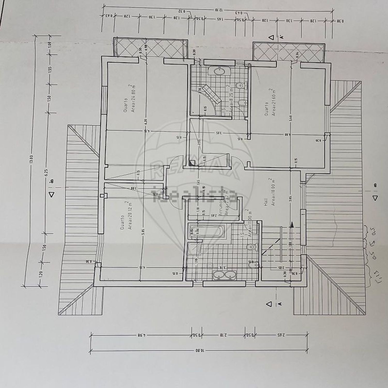 小楼房或独栋别墅出售在Rua Alberto Nobre Gusmão Martins Caro - 平面图
