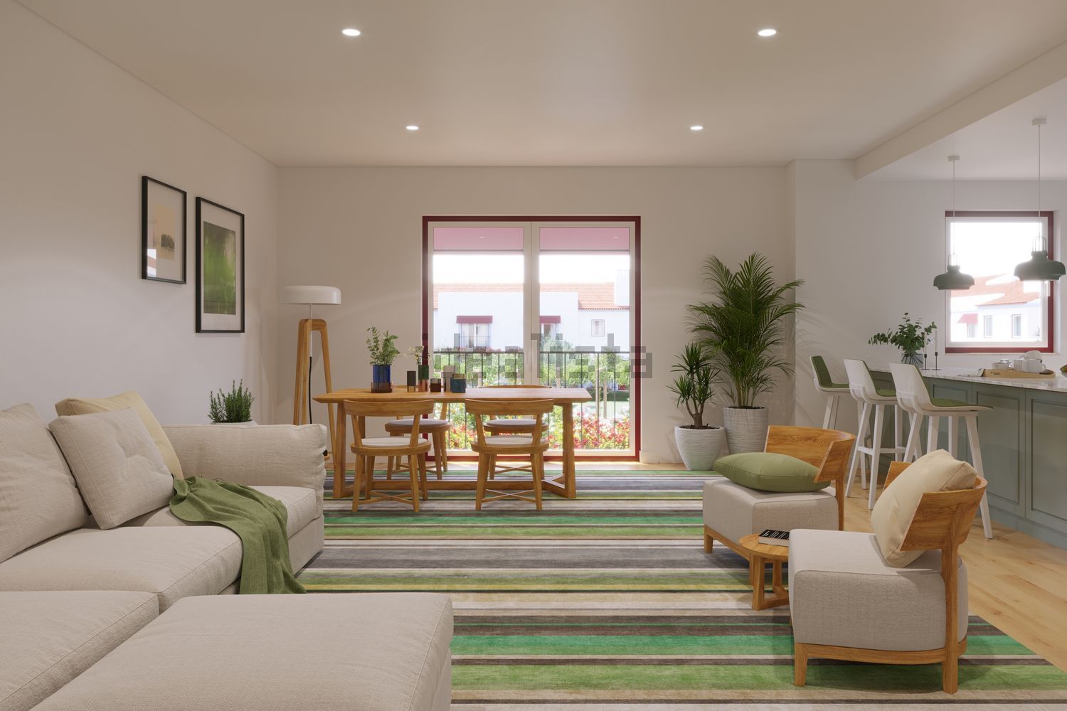 公寓 t2出售Herdade da Ameira - 客厅