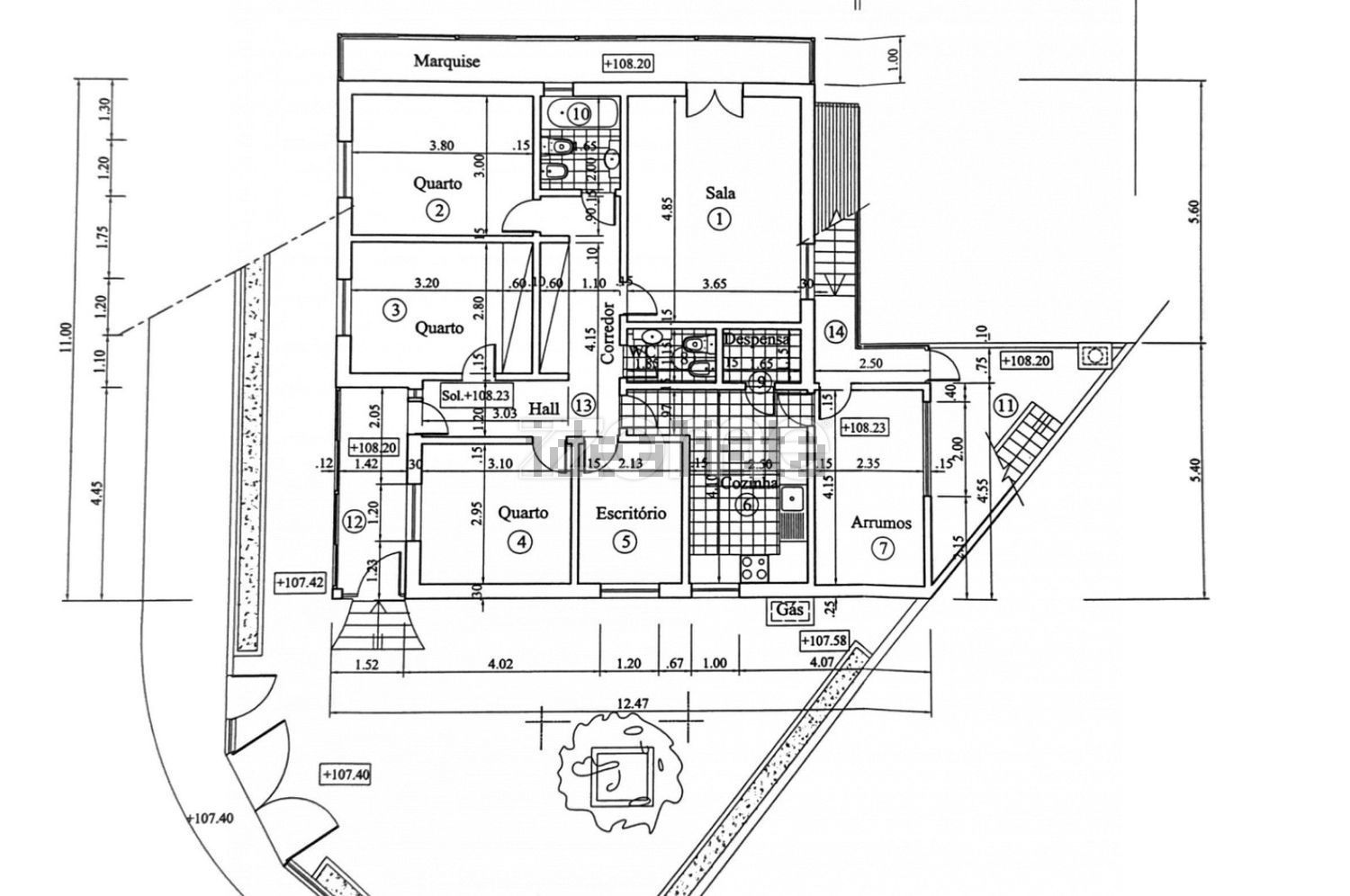 小楼房或独栋别墅出售在Rua Faustino Freitas, 31 - 平面图