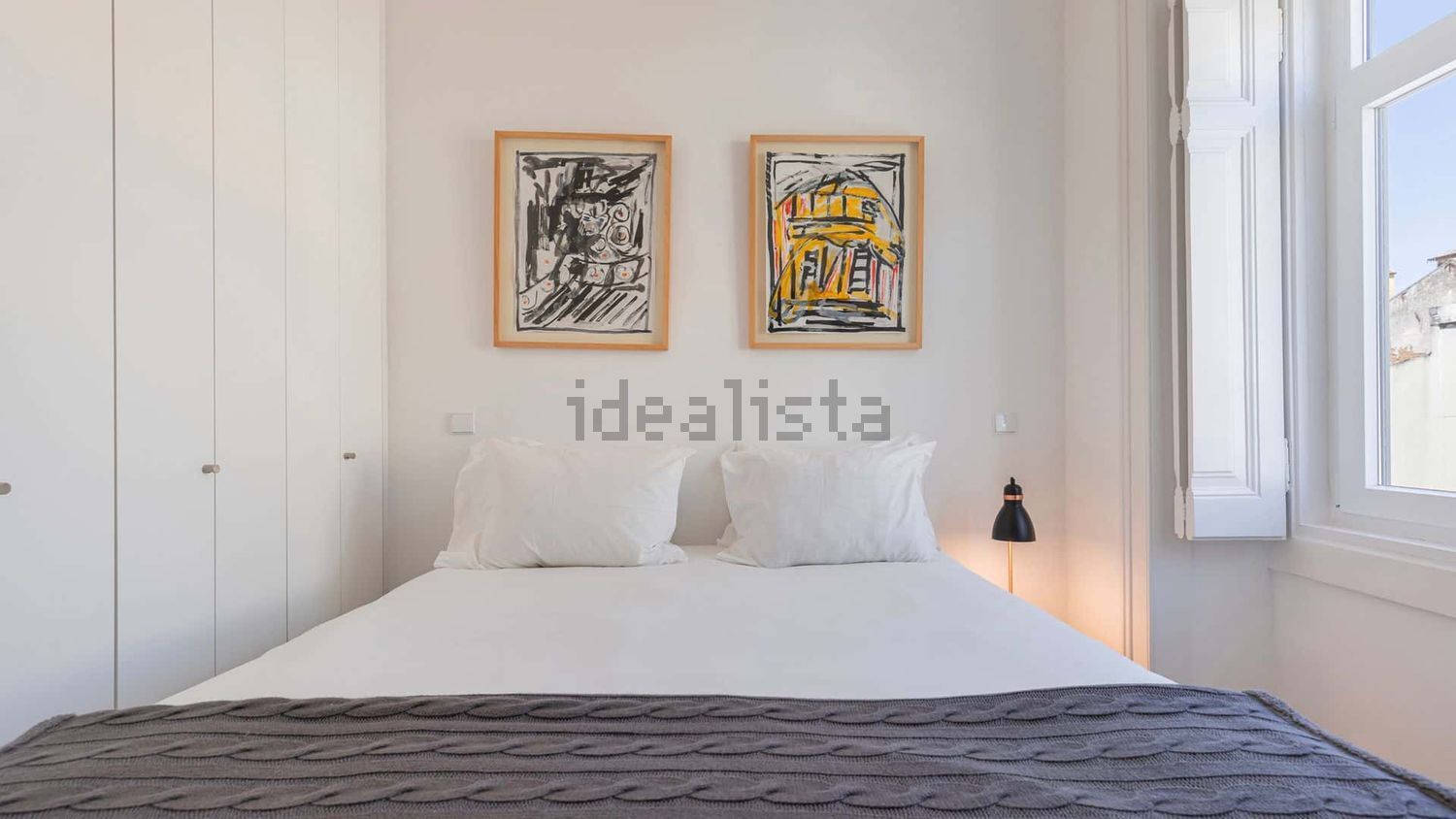 出租公寓 t2在Rua Afonso Annes Penedo, 14 - 卧室