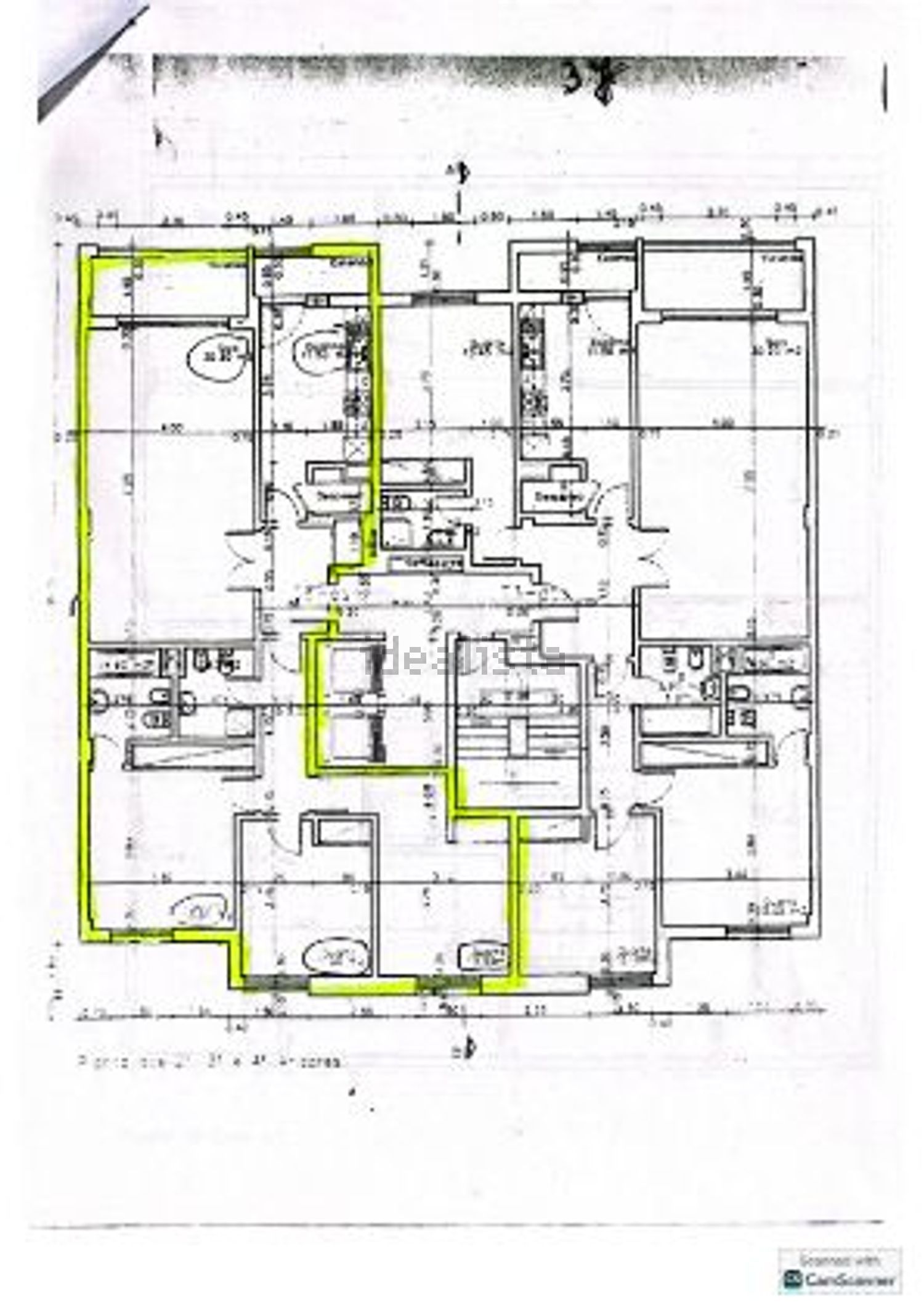 公寓 t3出售在Rua Água-Marinha - 平面图