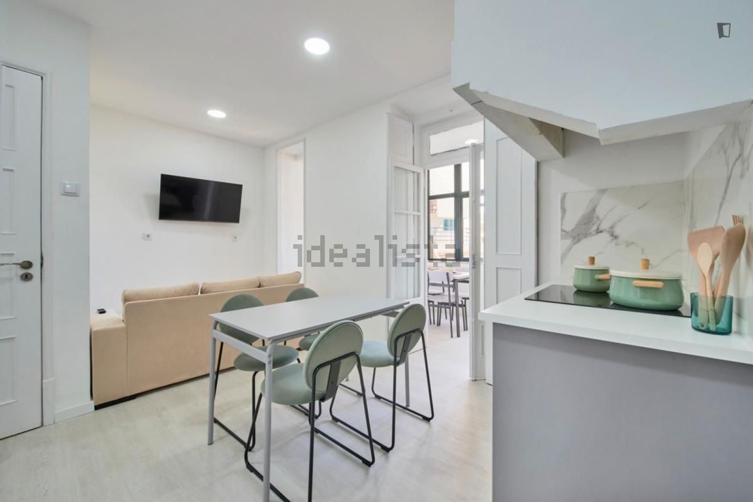 出租房间在Rua Castilho - 客厅