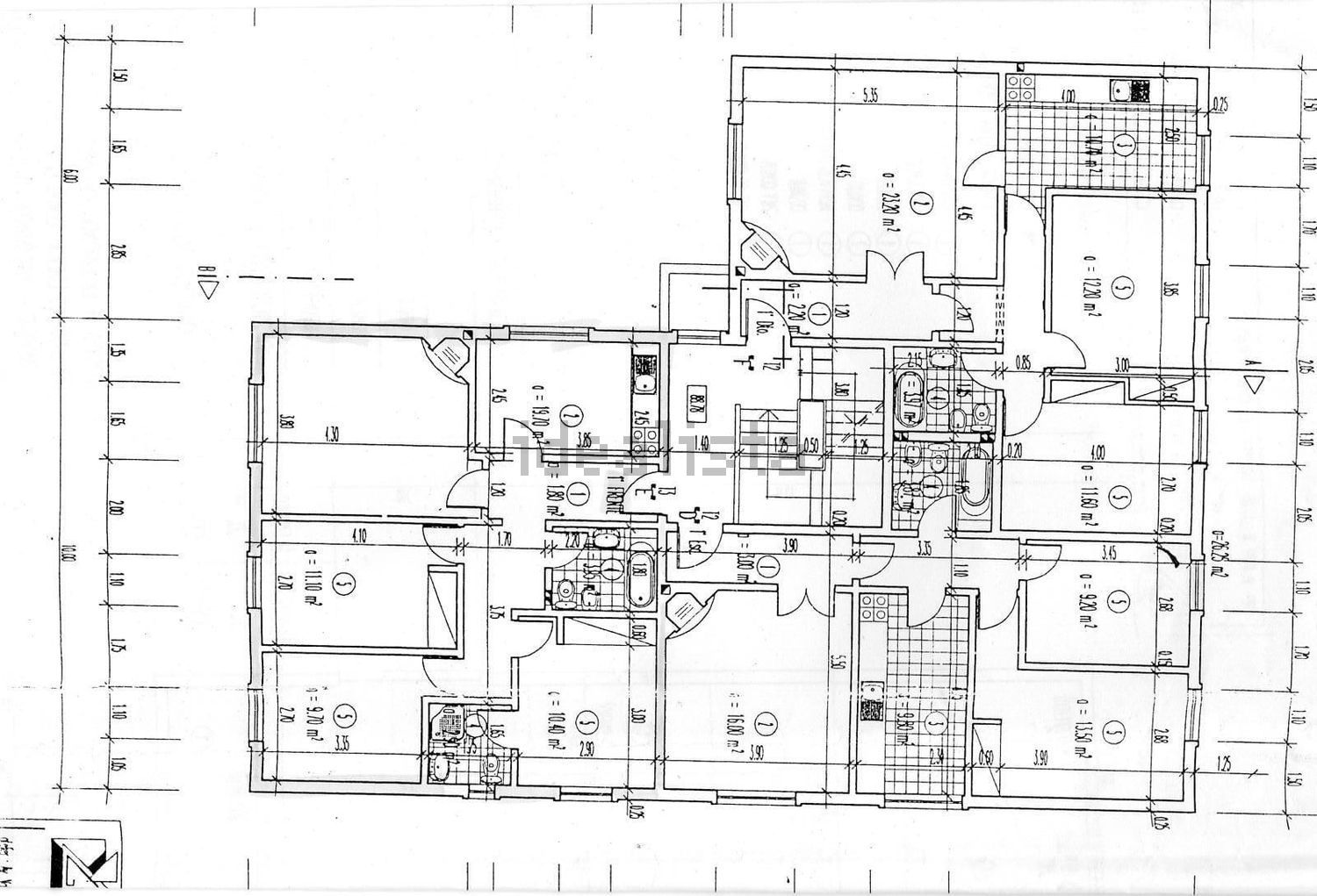 出租公寓 t3在Estrada Principal do Outeiro - 平面图