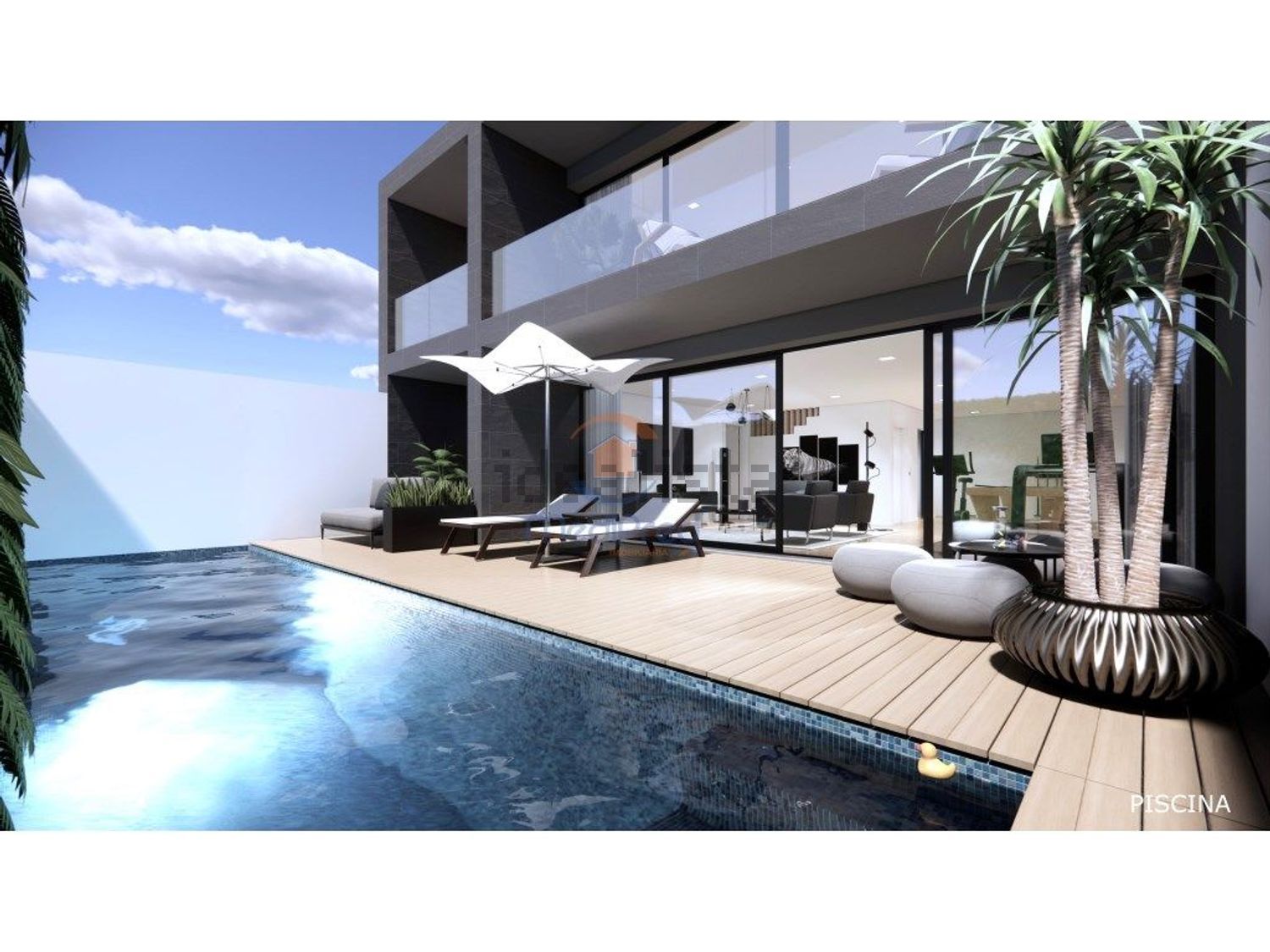 小楼房或独栋别墅出售在Centro - 游泳池