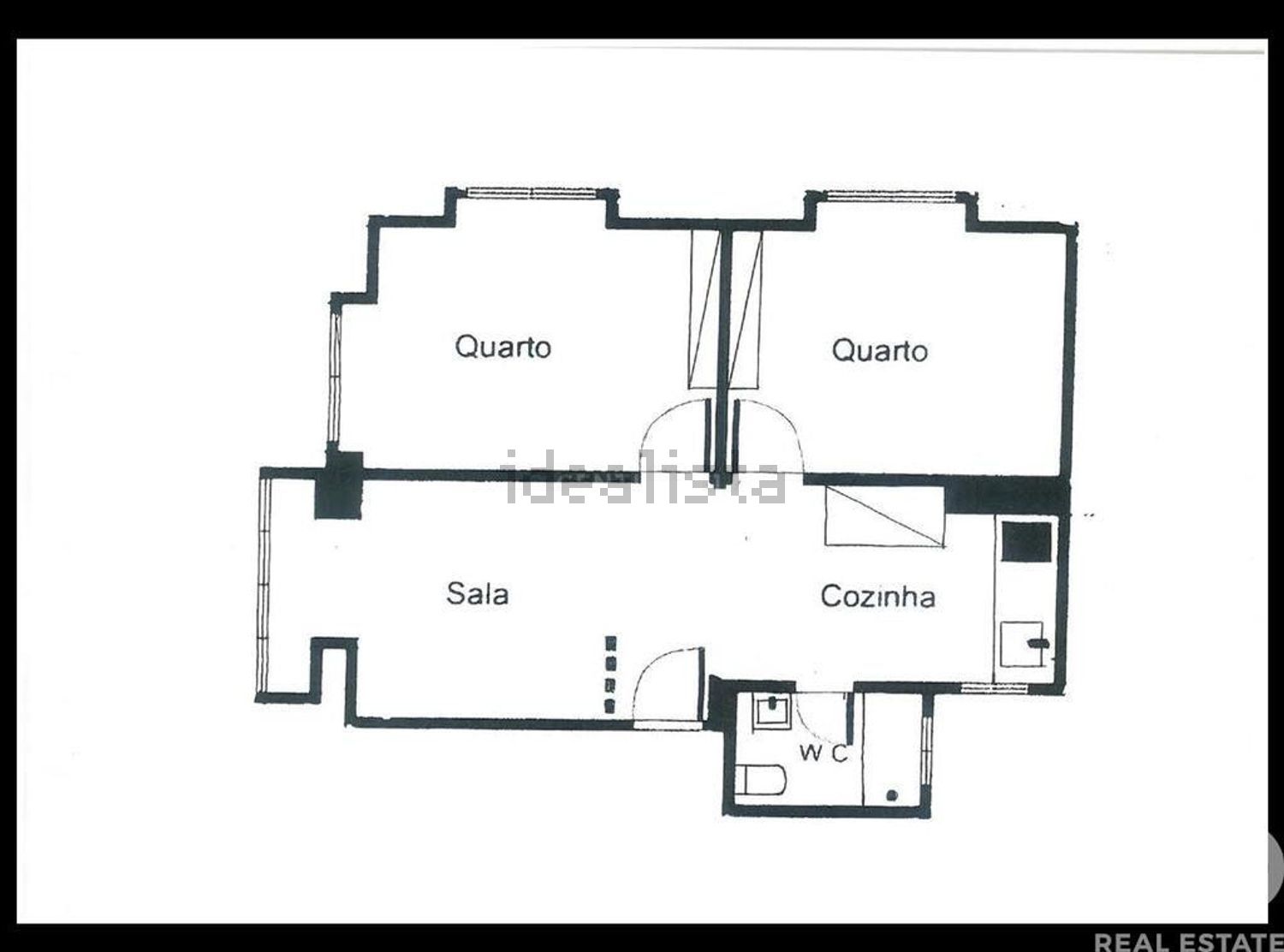 公寓 t2出售在Moscavide e Portela - 平面图