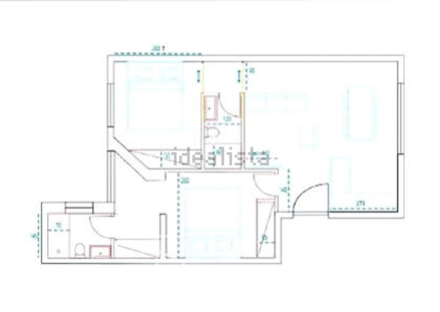 公寓 t2出售在Rua Tenente Viriato Correia de Lacerda, 18 - 平面图