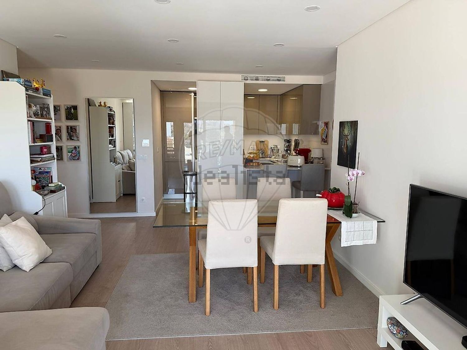 出租公寓 t1在Rua José Leiria Fernandes - 客厅