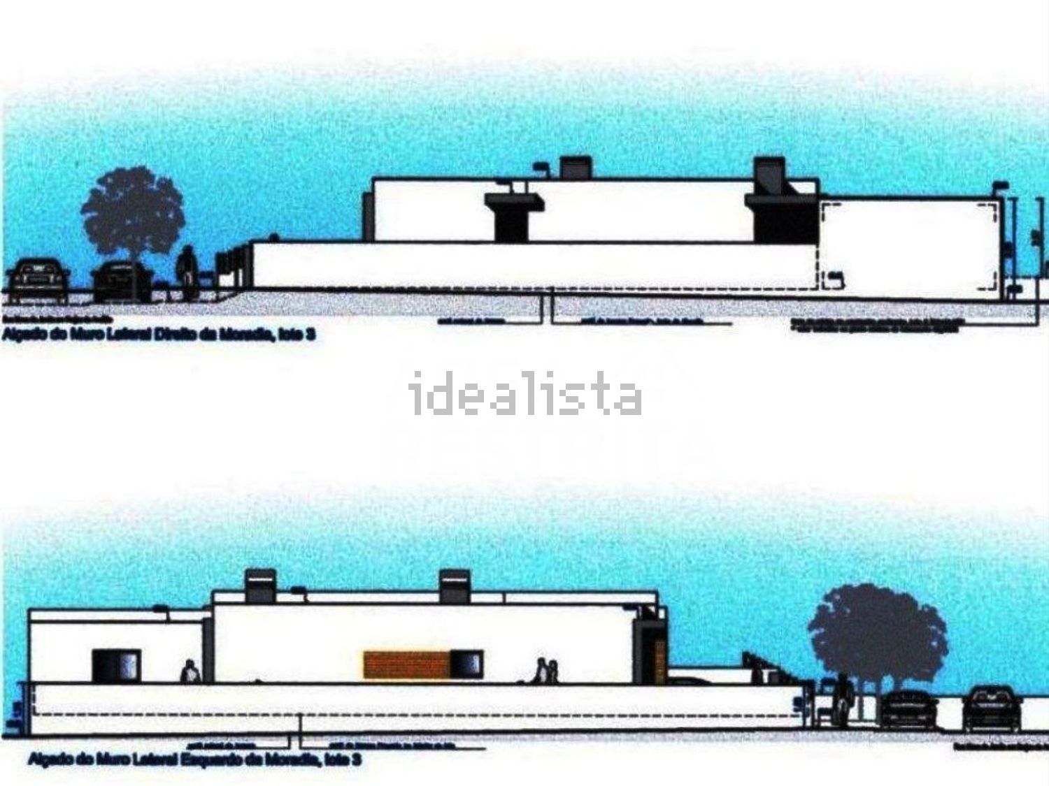 小楼房或独栋别墅出售在Rua Nova da Jardia - 平面图