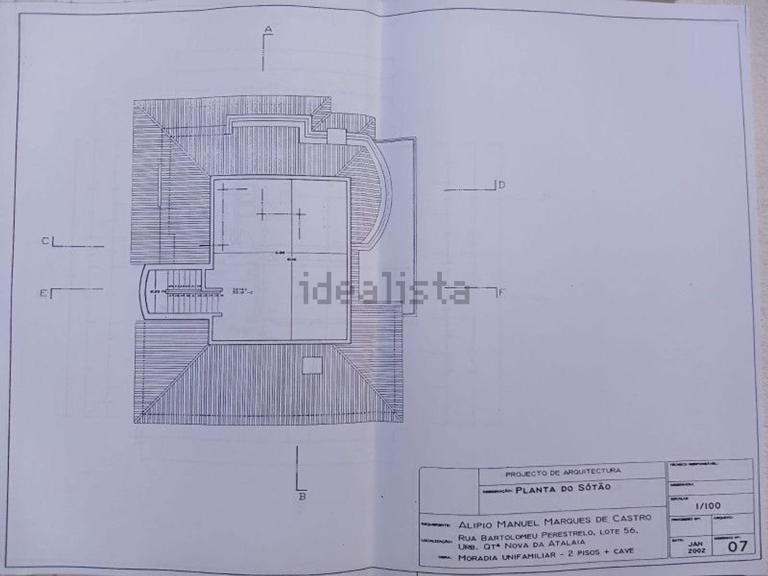 小楼房或独栋别墅出售在Rua Bartolomeu Perestelo, 189 - 平面图