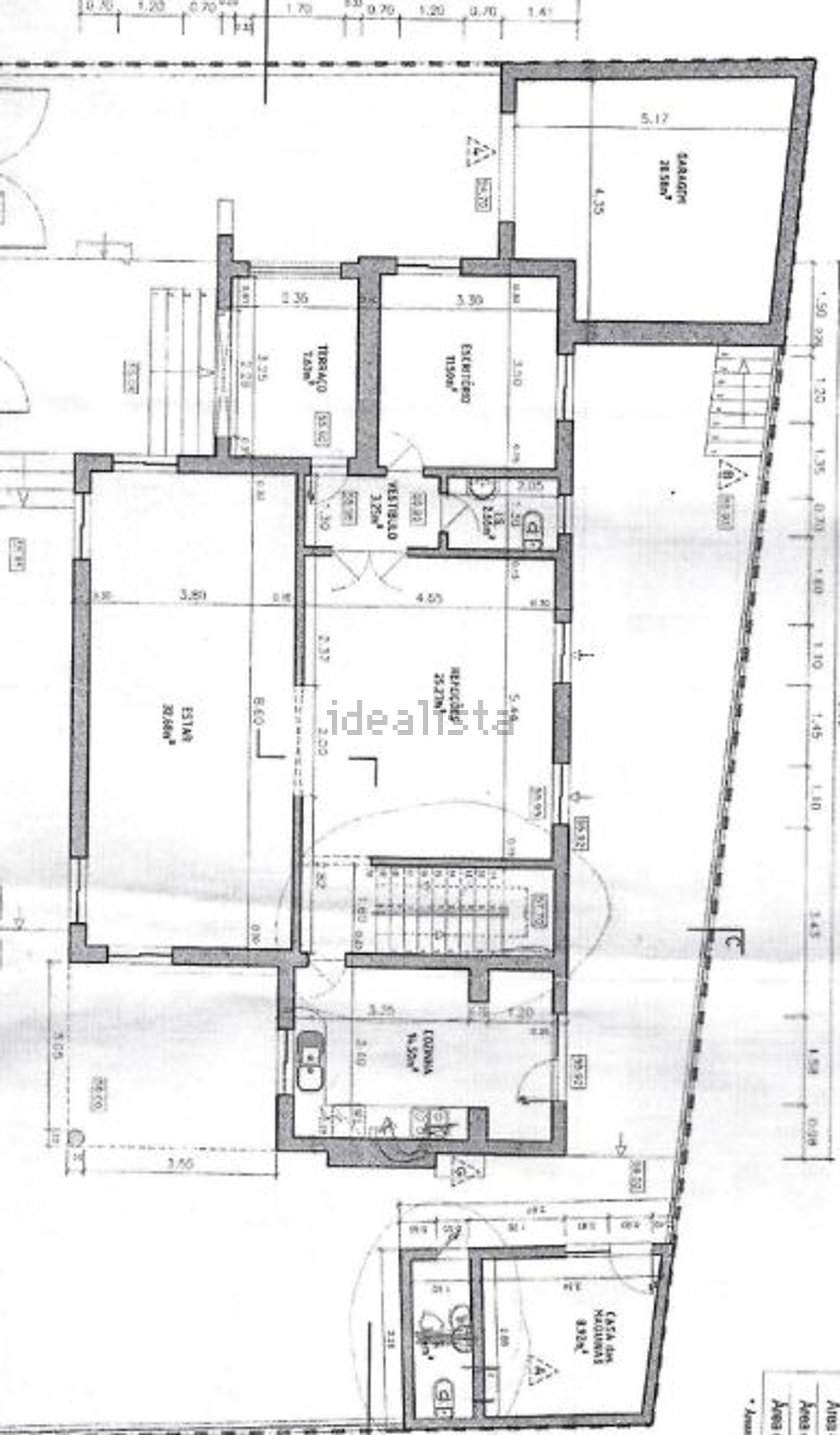 小楼房或独栋别墅出售在Rua da Liberdade - 平面图