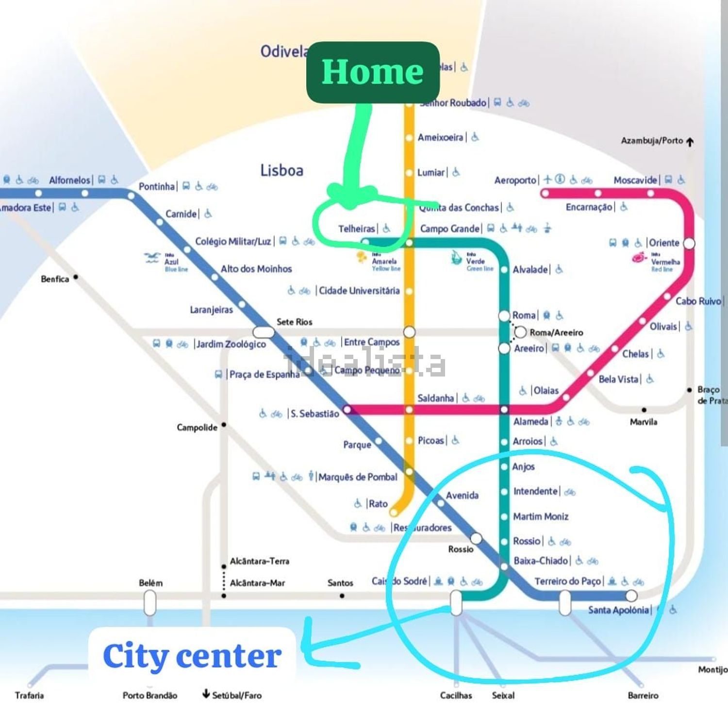出租房间在Alameda Roentgen, 1 - 入口 / 出口
