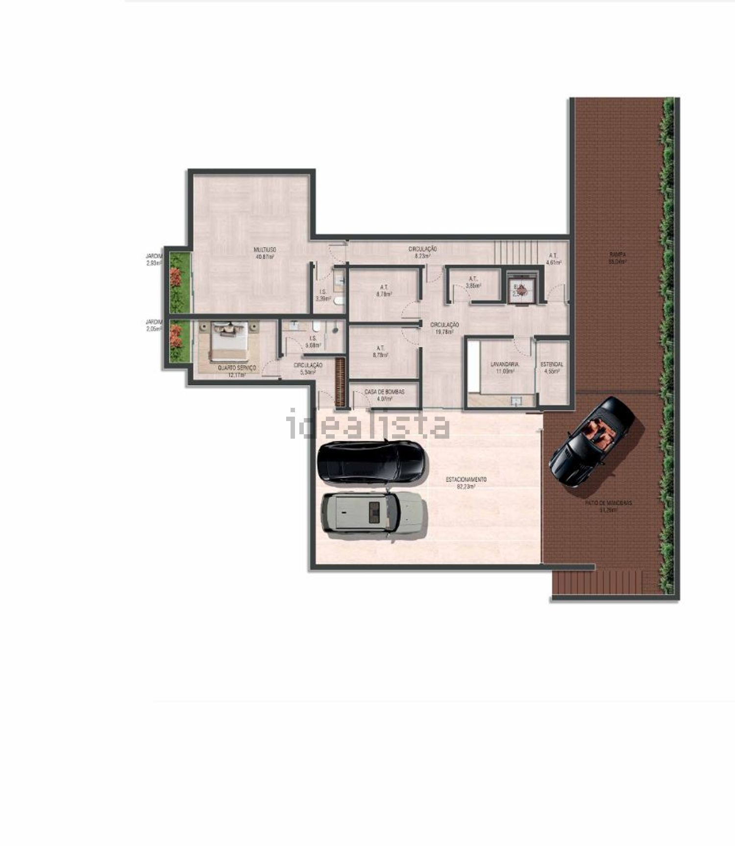 小楼房或独栋别墅出售在Rua de Santa Vitória s/n - 平面图