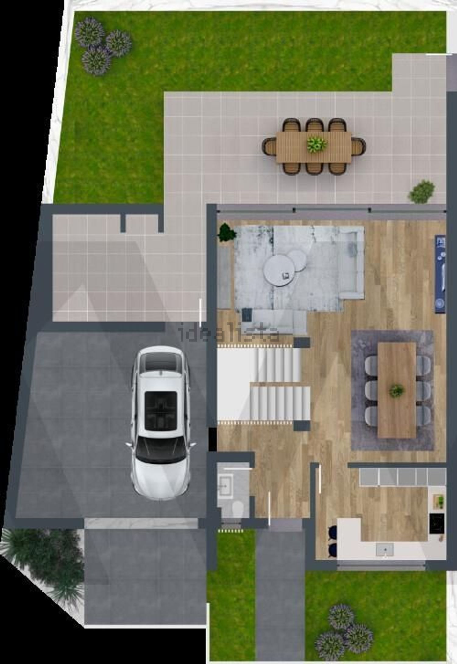 双拼别墅出售在Rua Marechal Craveiro Lopes s/n - 平面图