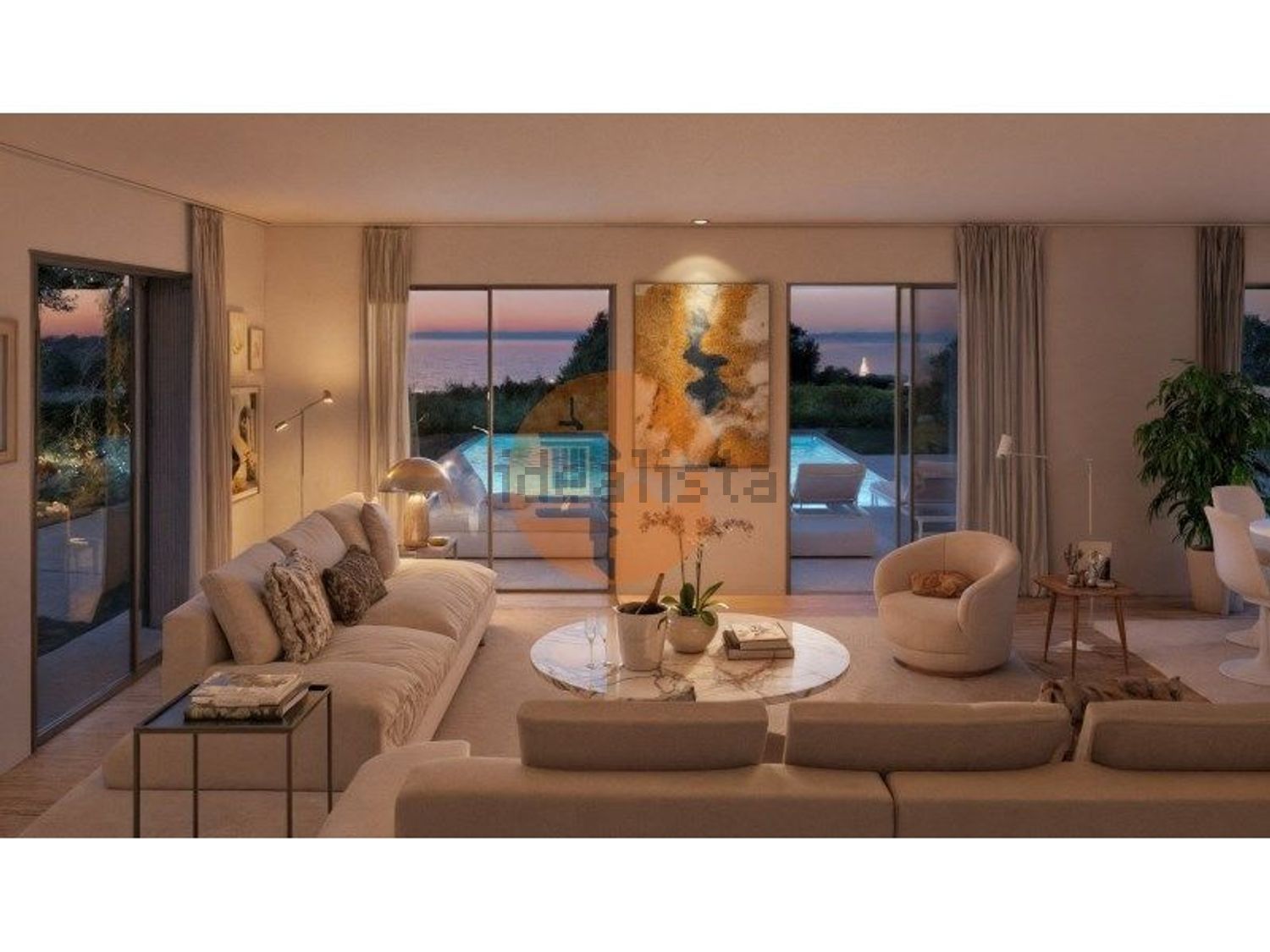 小楼房或独栋别墅出售在Caparica e Trafaria - 客厅