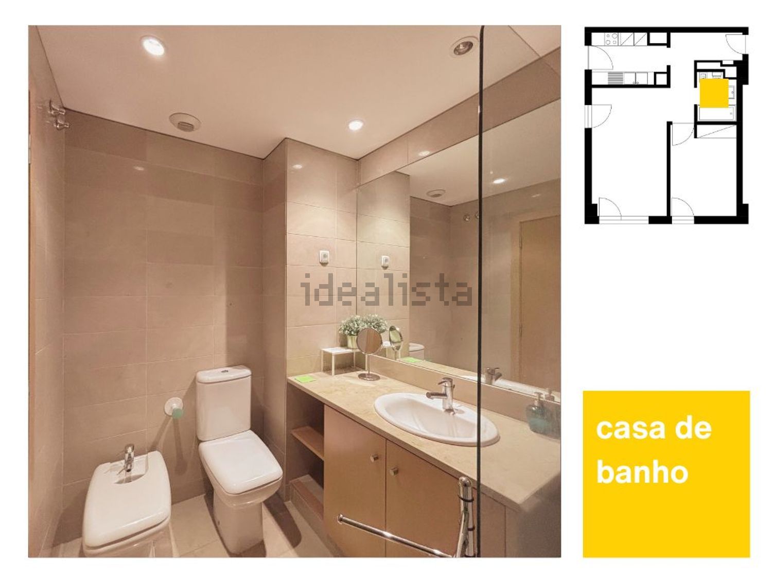 出租公寓 t1在Avenida Dom João II - 卫生间